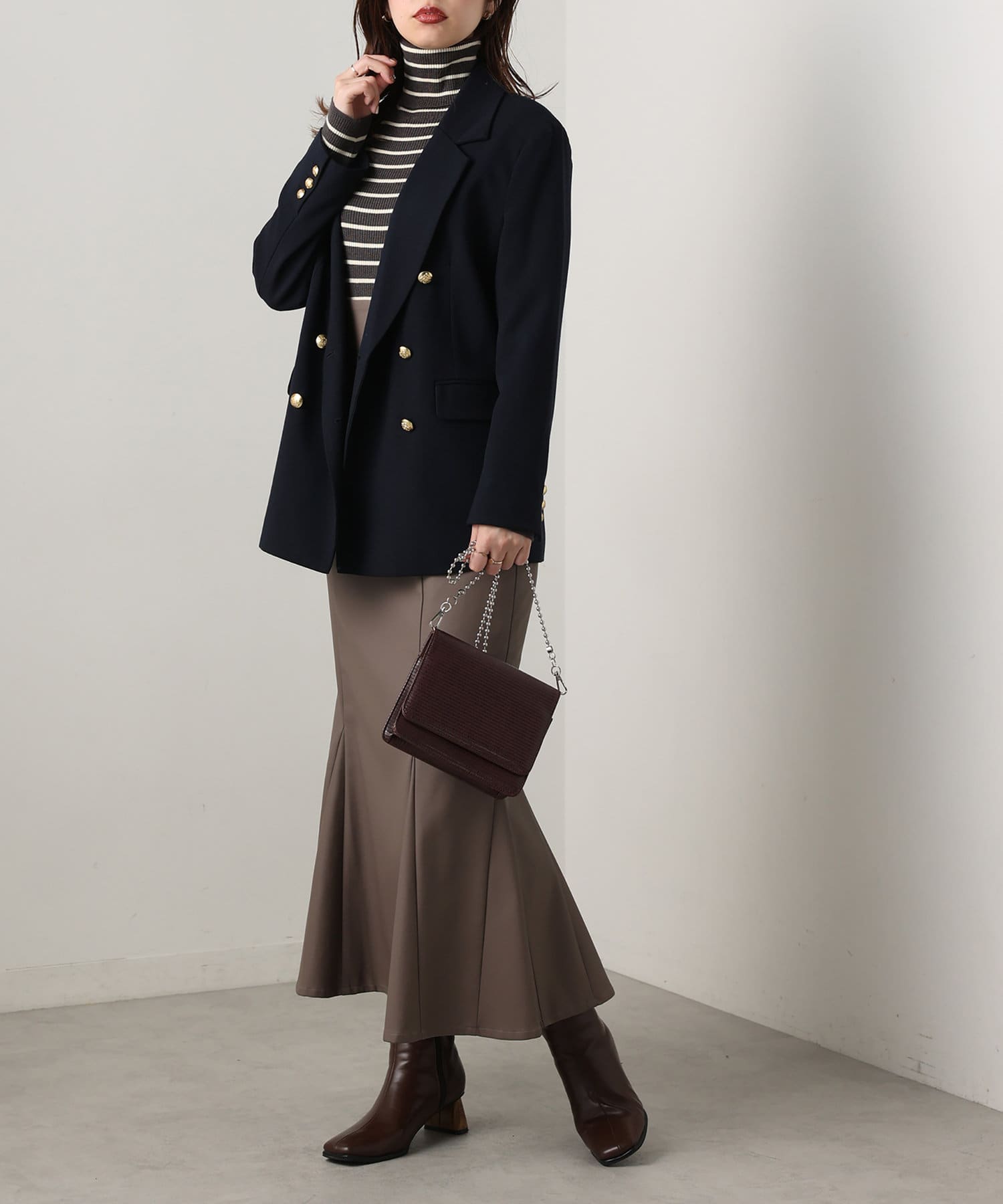 natural couture(ナチュラルクチュール) 【大好評リバイバルアイテム】もちもちベーシックリブタートル