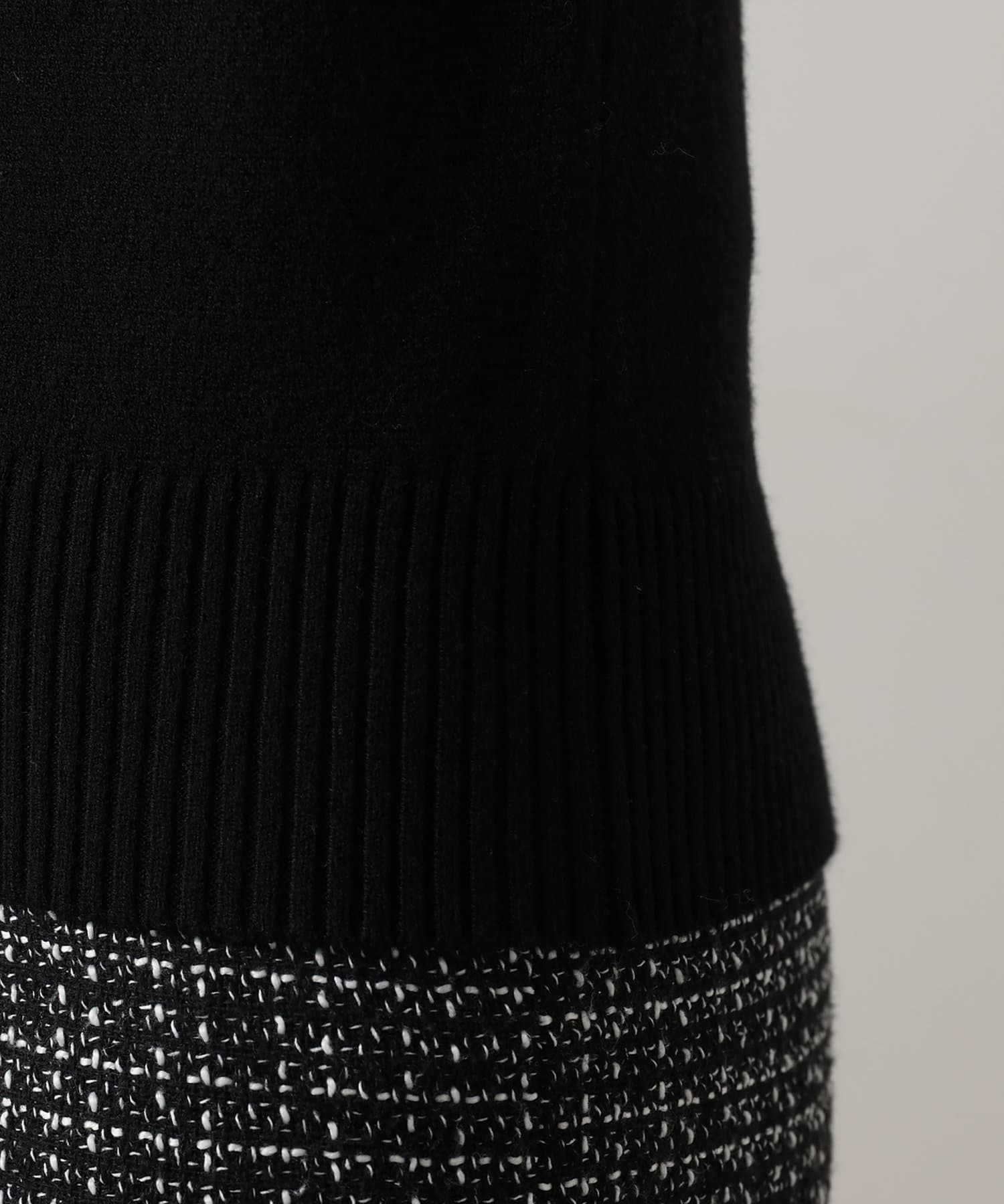 natural couture(ナチュラルクチュール) ラッフルスリーブニット