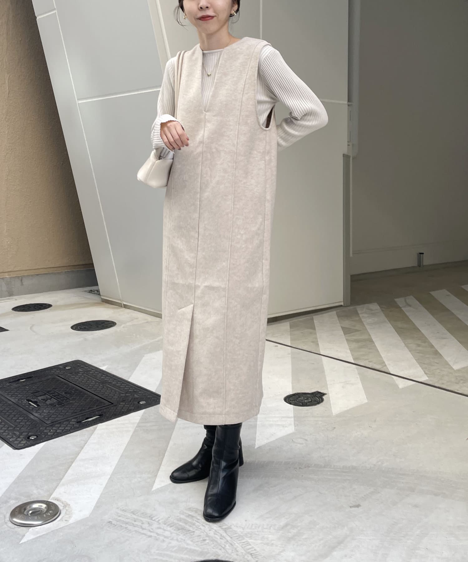 再入荷メール受付中 ストレッチメルトンワンピース Capricieux Le Mage カプリシュレマージュ レディース Pal Closet パルクローゼット パルグループ公式ファッション通販サイト