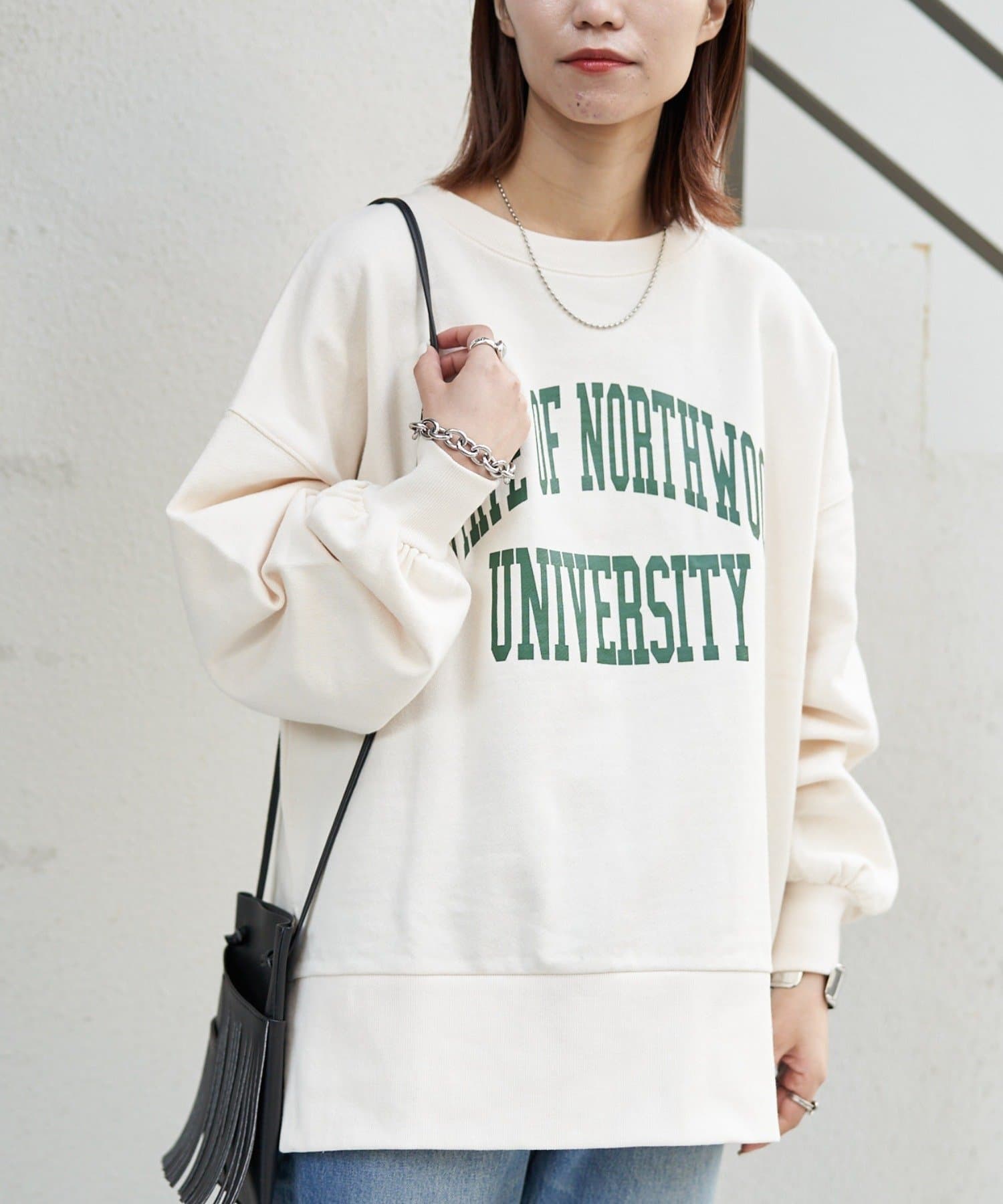 カレッジロゴサイドスリットスウェット Ciaopanic Typy チャオパニックティピー レディース Pal Closet パルクローゼット パルグループ公式ファッション通販サイト