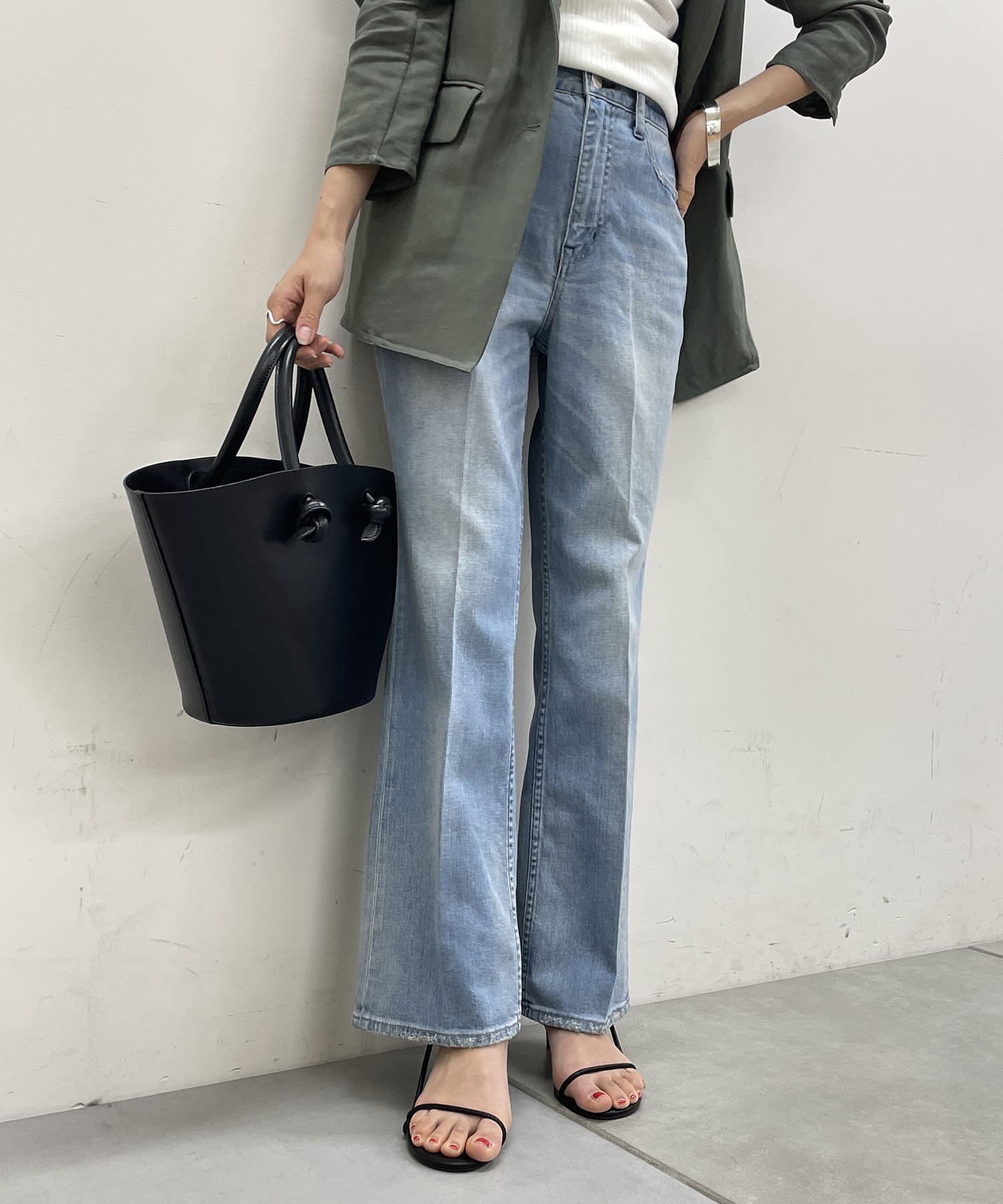 Healthy D ヘルシーデニム Lotus セミフレアデニム Loungedress ラウンジドレス レディース Pal Closet パルクローゼット パルグループ公式ファッション通販サイト