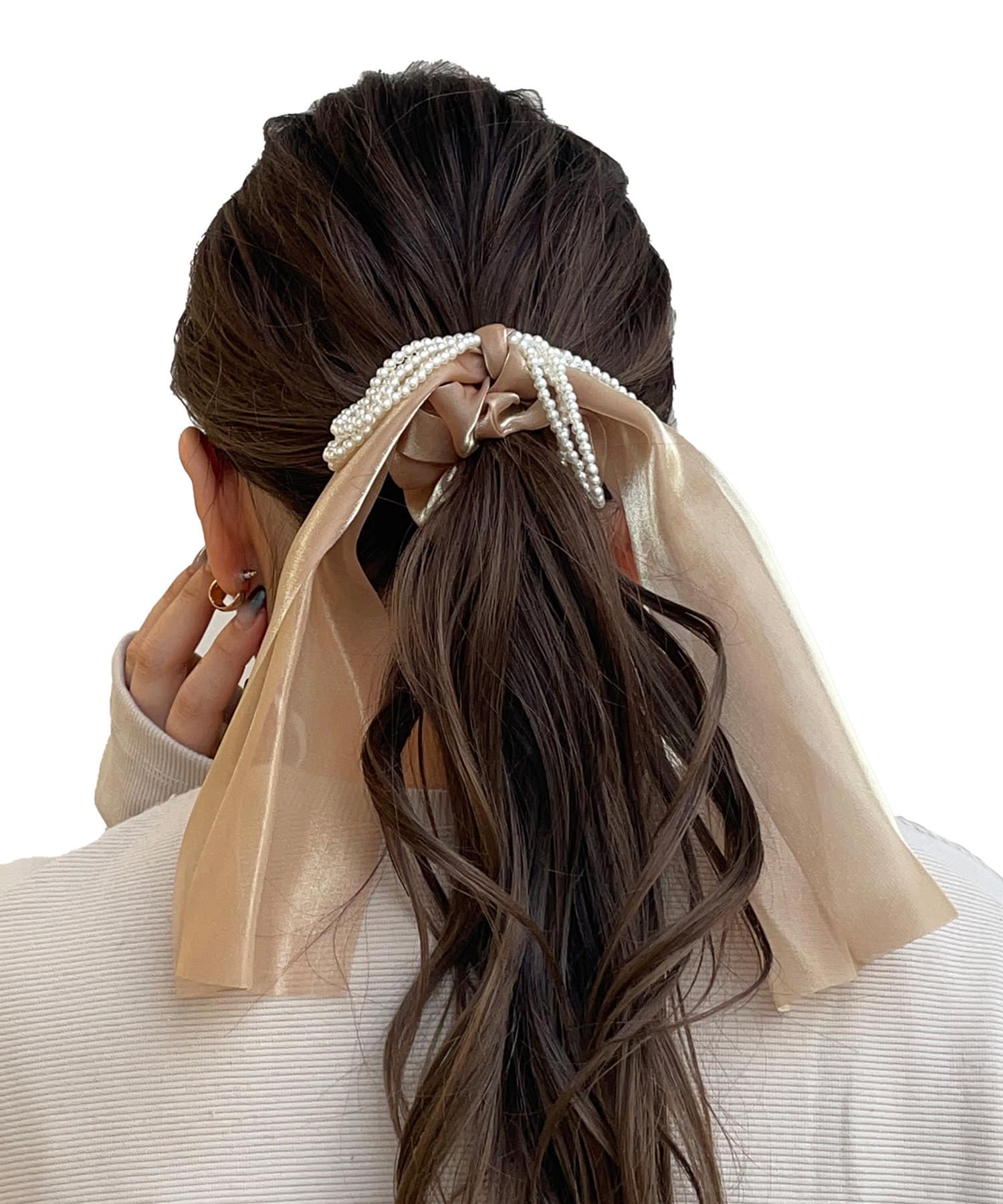 パール付きシュシュリボン ヘアアレンジ動画あり Lattice ラティス レディース Pal Closet パルクローゼット パルグループ公式ファッション通販サイト