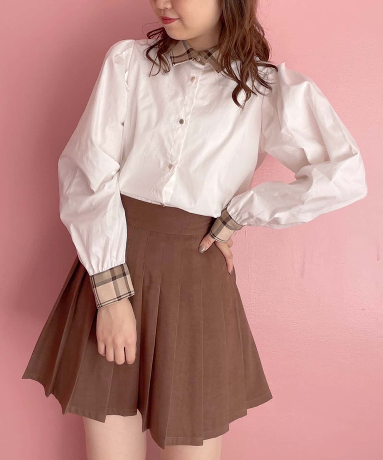 チェック柄クレリックシャツ Olive Des Olive オリーブ デ オリーブ レディース Pal Closet パルクローゼット パルグループ公式ファッション通販サイト