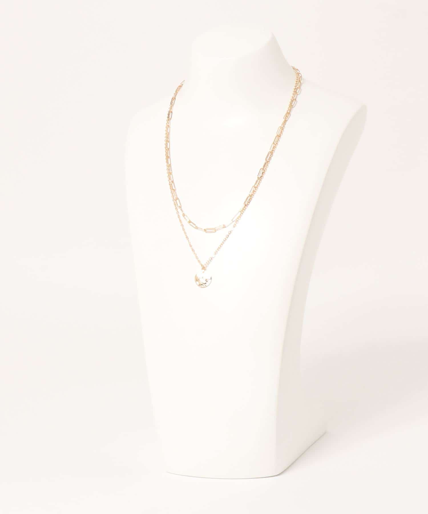 natural couture(ナチュラルクチュール) メタルプレートネックレス