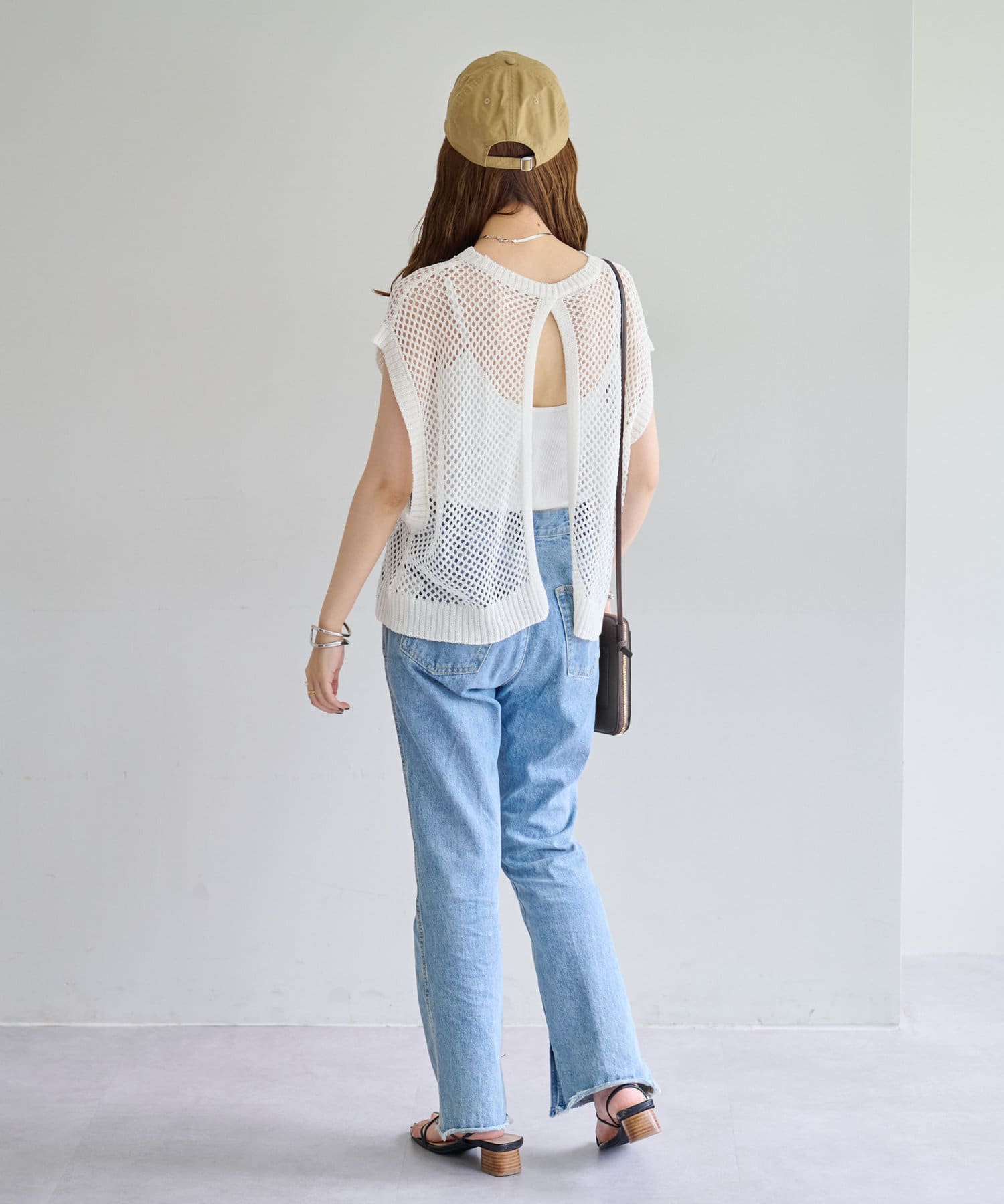 Web限定 メッシュショートベスト Discoat ディスコート レディース Pal Closet パルクローゼット パルグループ公式ファッション通販サイト