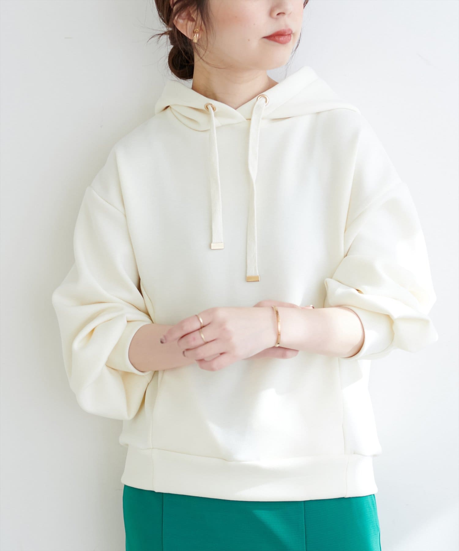 natural couture(ナチュラルクチュール) ふわもちラテパーカー