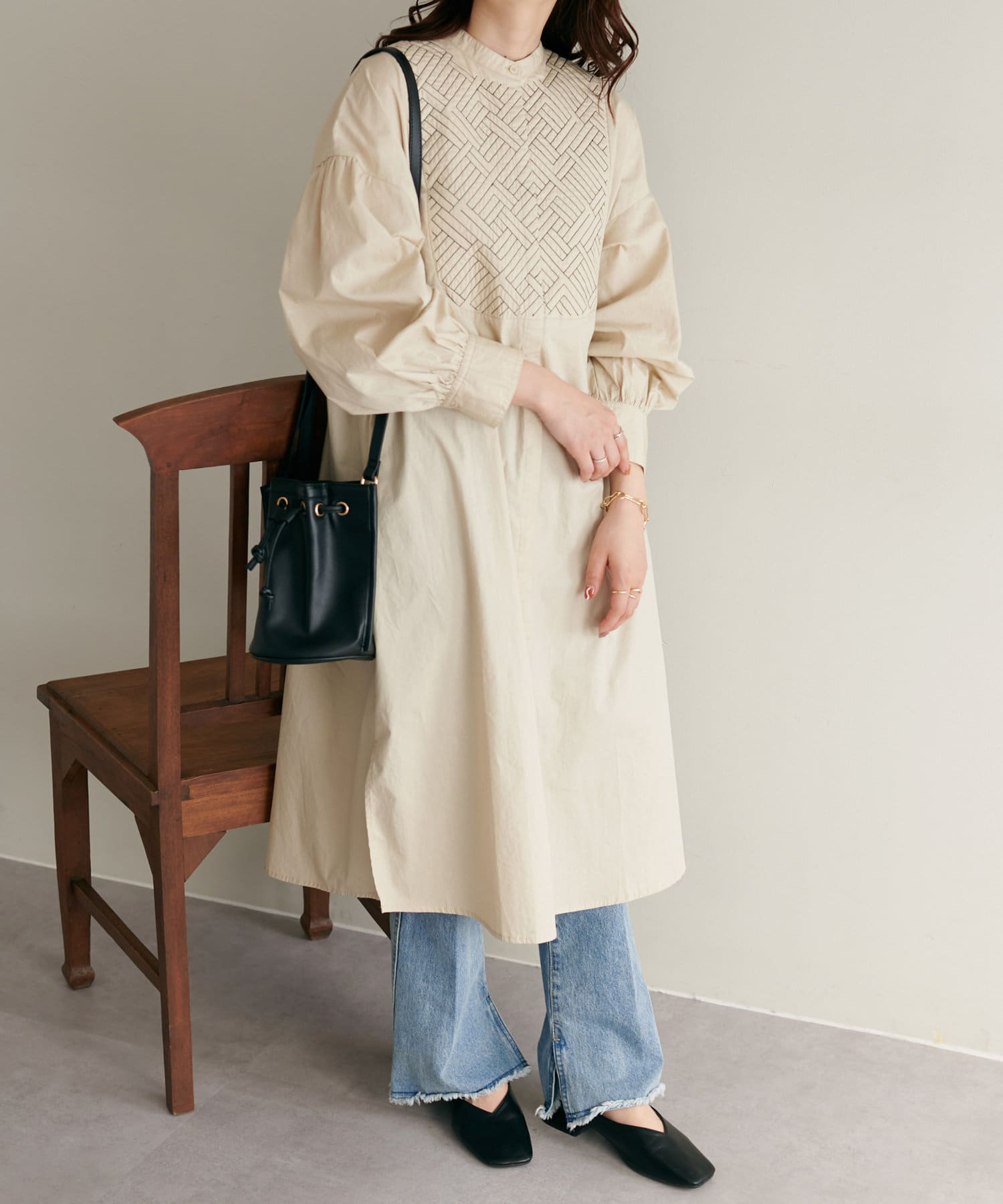 キルト刺繍ワンピース Discoat ディスコート レディース Pal Closet パルクローゼット パルグループ公式ファッション通販 サイト