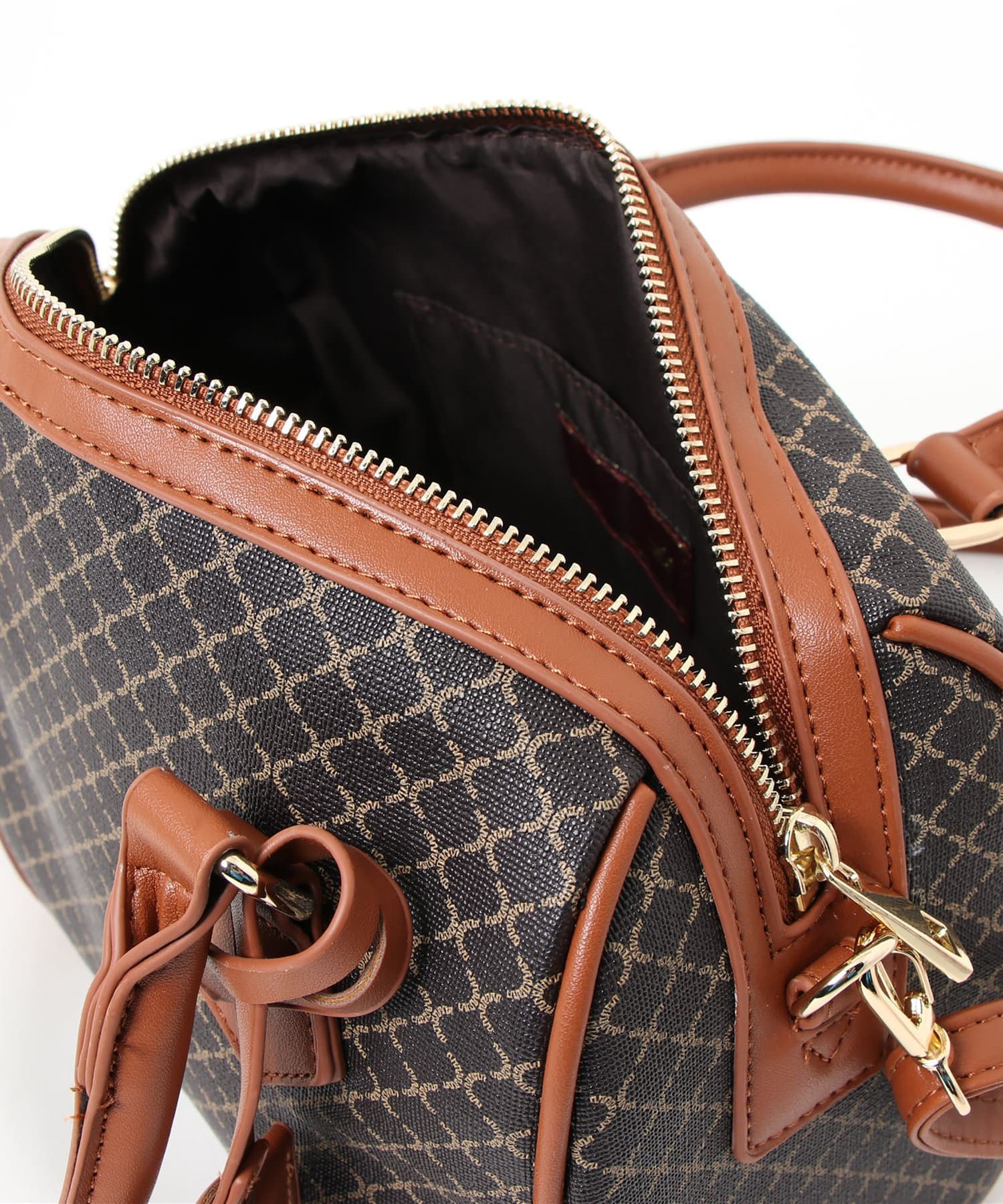 natural couture(ナチュラルクチュール) レトロクラシカル2WAYボストンバッグ