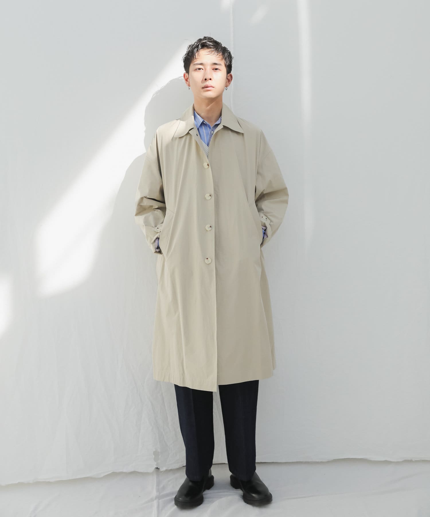 WHIMSIC ウィムジック SOUTIEN COAT COLLAR カスタネWHIMSIC ウィムジック ステンカラーコート