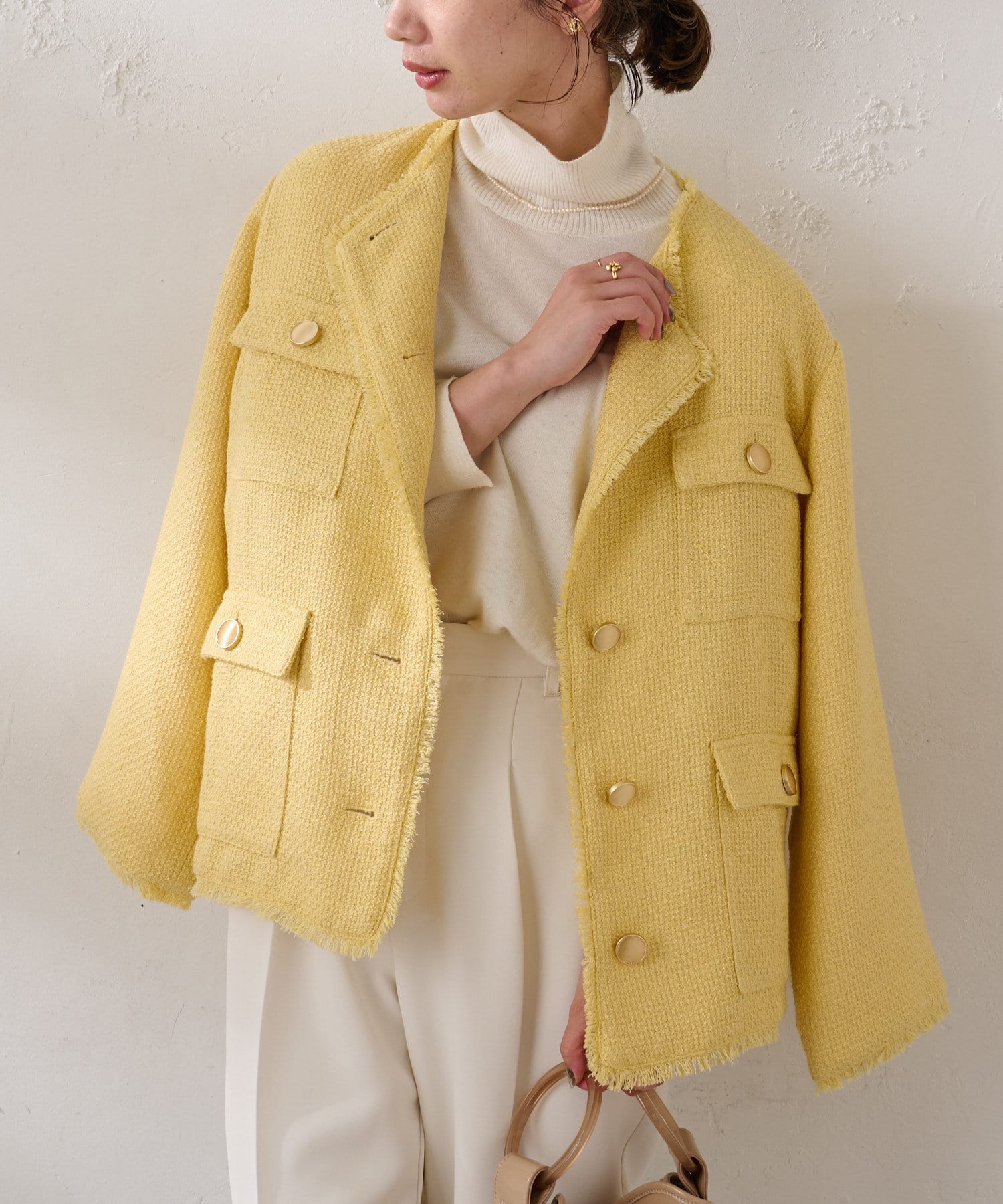 今季のトレンドマストアイテム ツイードジャケット Collage Gallardagalante コラージュ ガリャルダガランテ レディース Pal Closet パルクローゼット パルグループ公式ファッション通販サイト