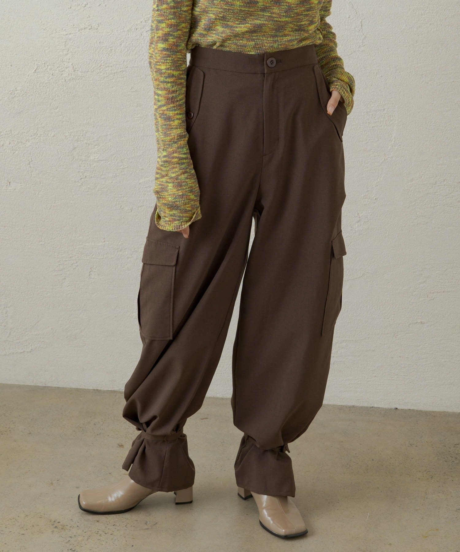 OUTLET(アウトレット) 【Kastane】イアンクルテープカーゴパンツ