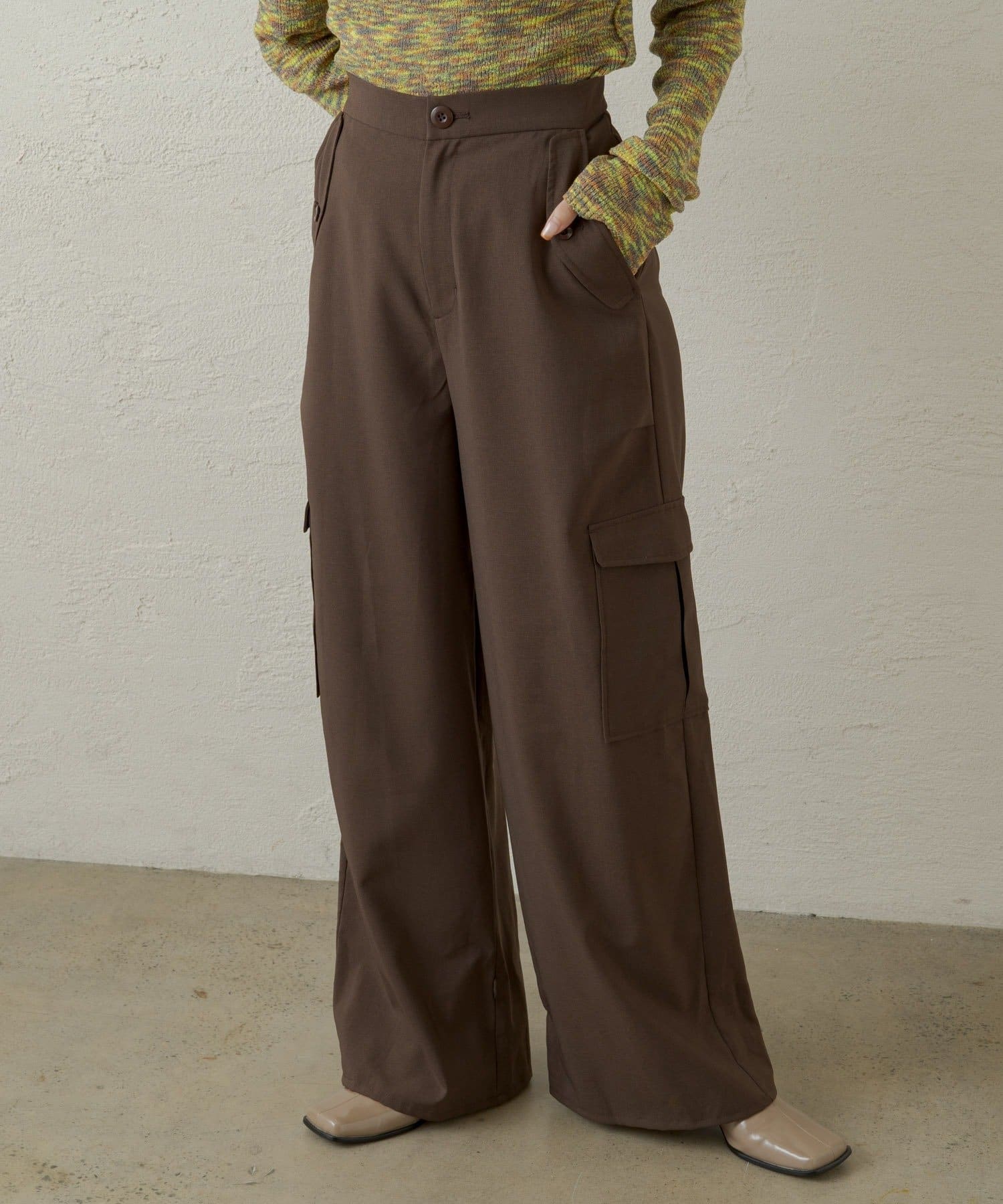 OUTLET(アウトレット) 【Kastane】イアンクルテープカーゴパンツ