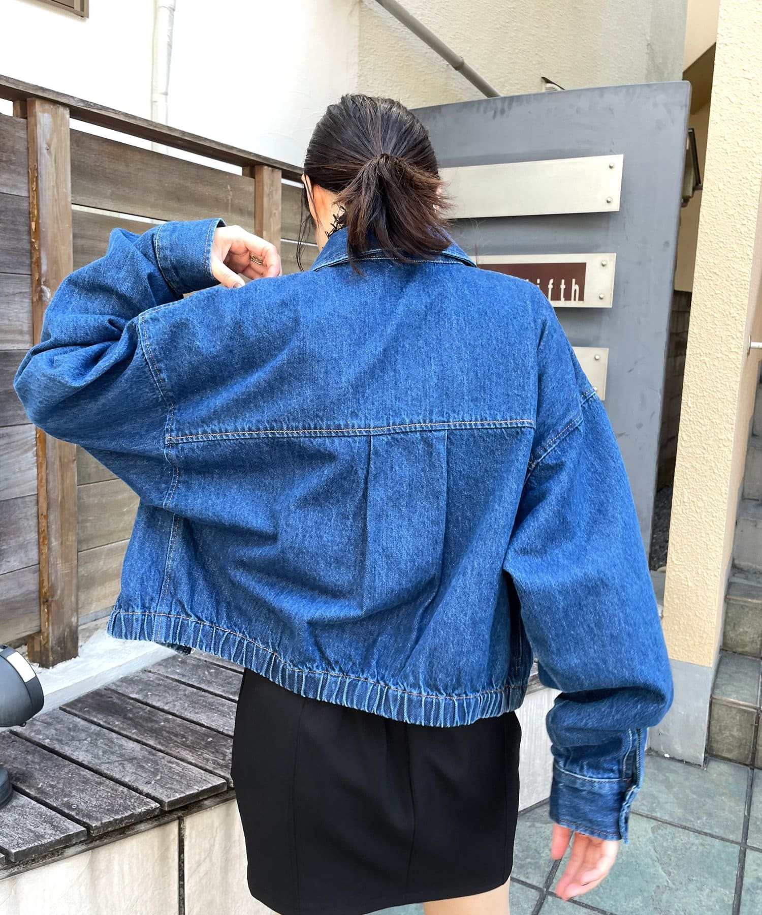 【WHO'S WHO gallery】ジップポケットブルゾン アウター 春 WHO'S WHO gallery】ジップポケットブルゾン アウター 春 WHO'S