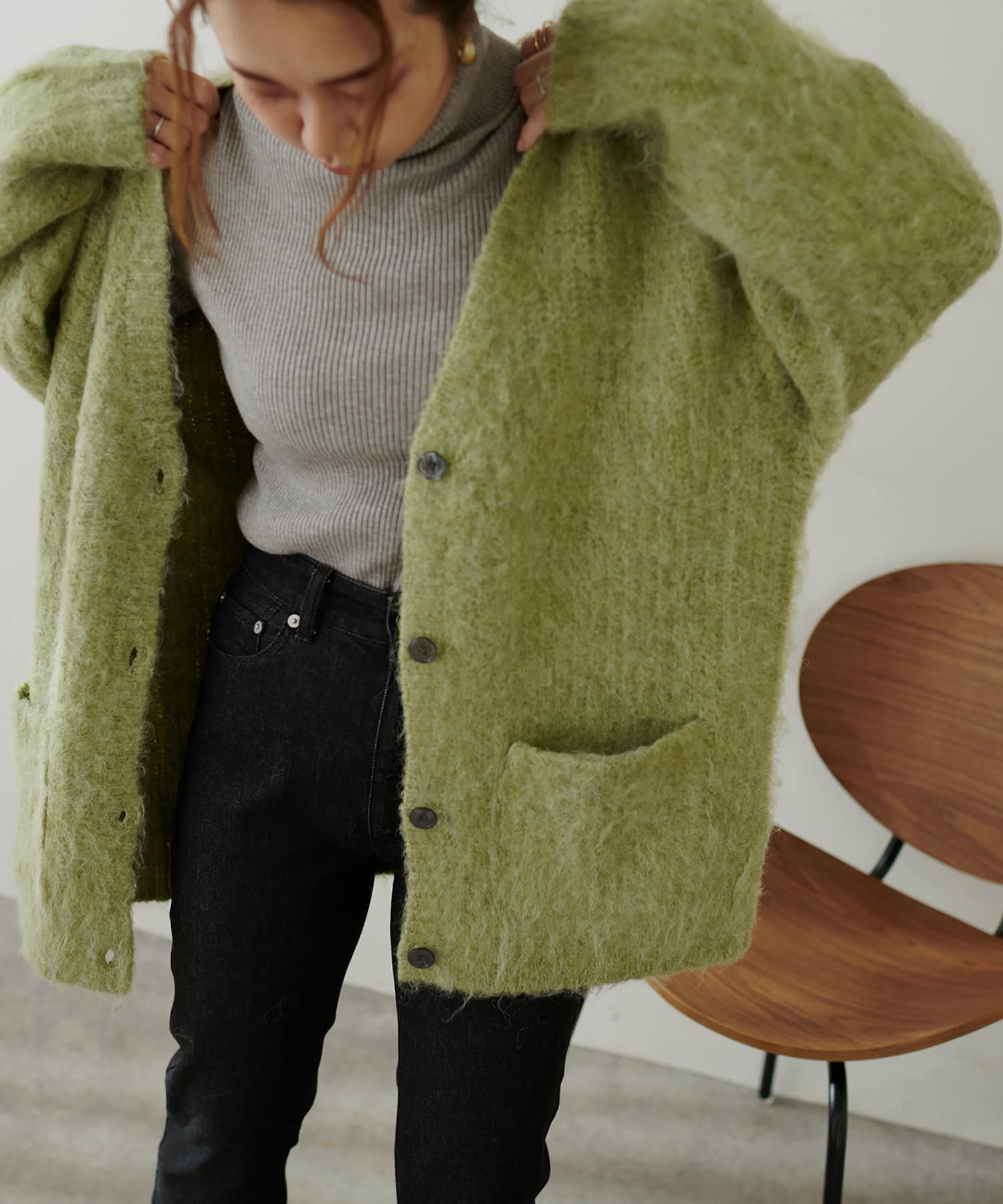 natural couture(ナチュラルクチュール) 【動画あり・大人ナチュ】【WEB限定】モンスターBIGカーディガン