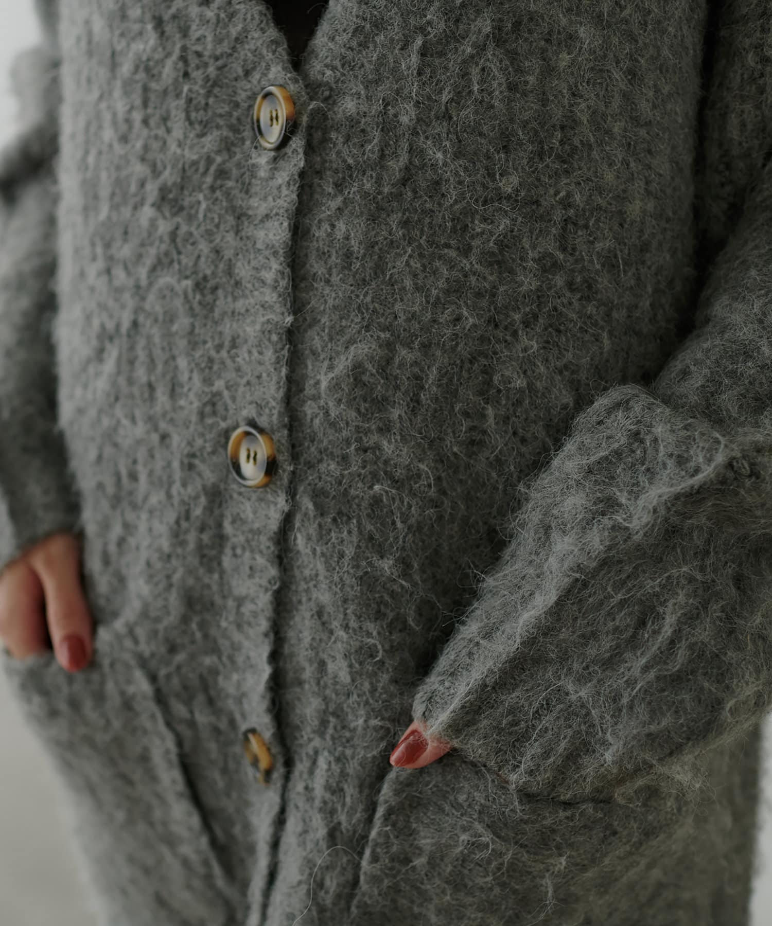 natural couture(ナチュラルクチュール) 【動画あり・大人ナチュ】【WEB限定】モンスターBIGカーディガン