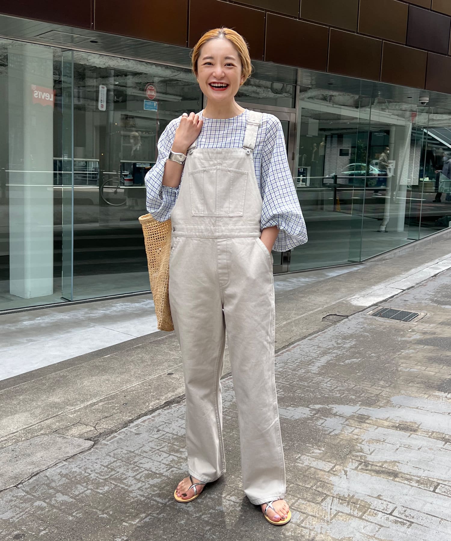 マラソン限定！ポイント5倍 【新品】main story Short Dungaree