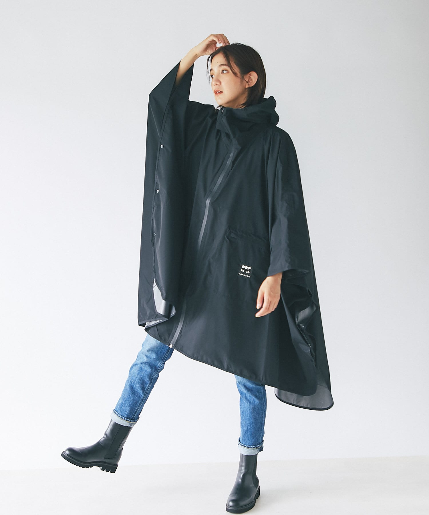 新品】Steven alan OOF WEAR PONCHO JK BKSTEVEN - ジャケット・アウター