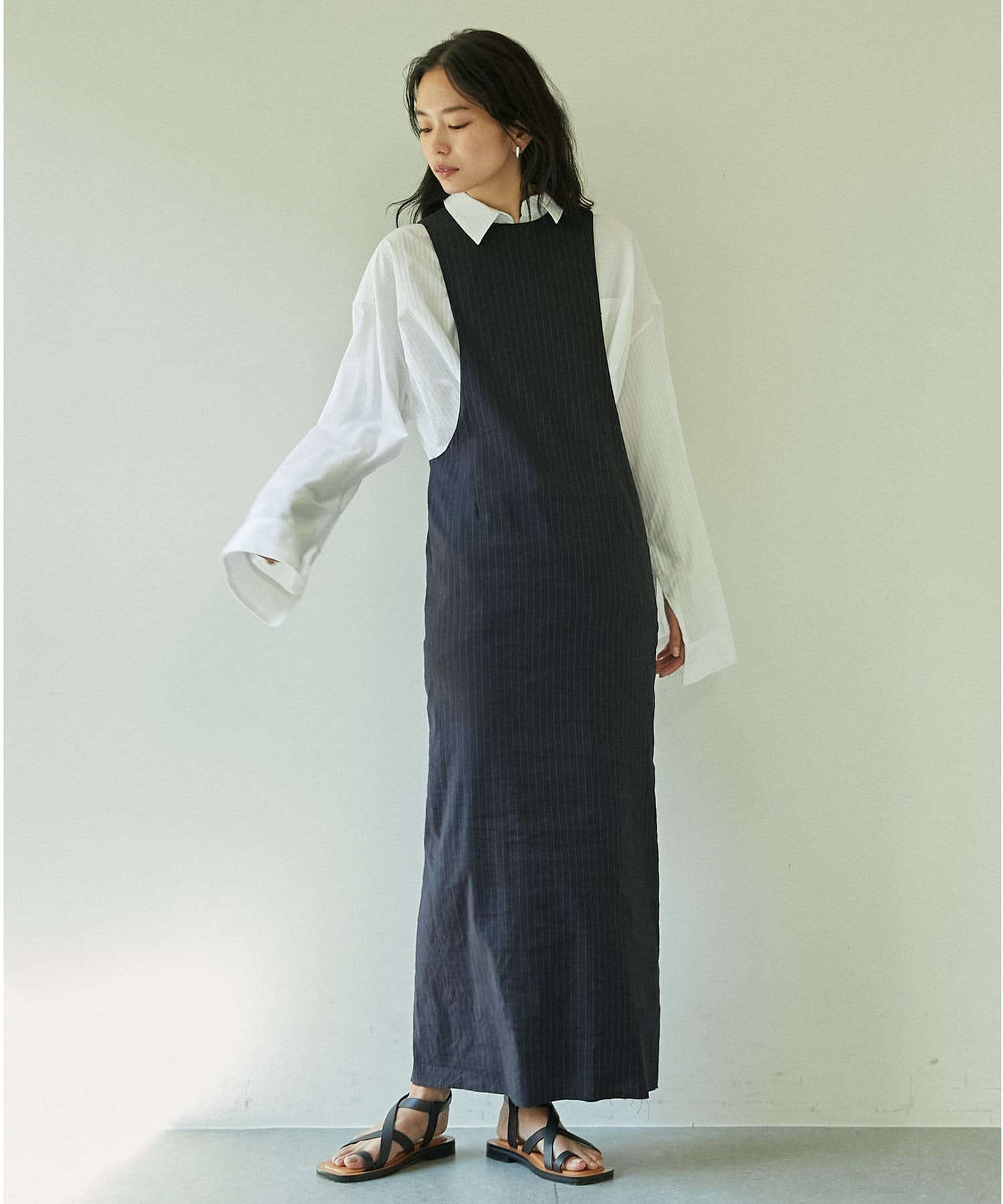 Cepie ストライプサイドオープンワンピース Gallardagalante ガリャルダガランテ レディース Pal Closet パルクローゼット パルグループ公式ファッション通販サイト