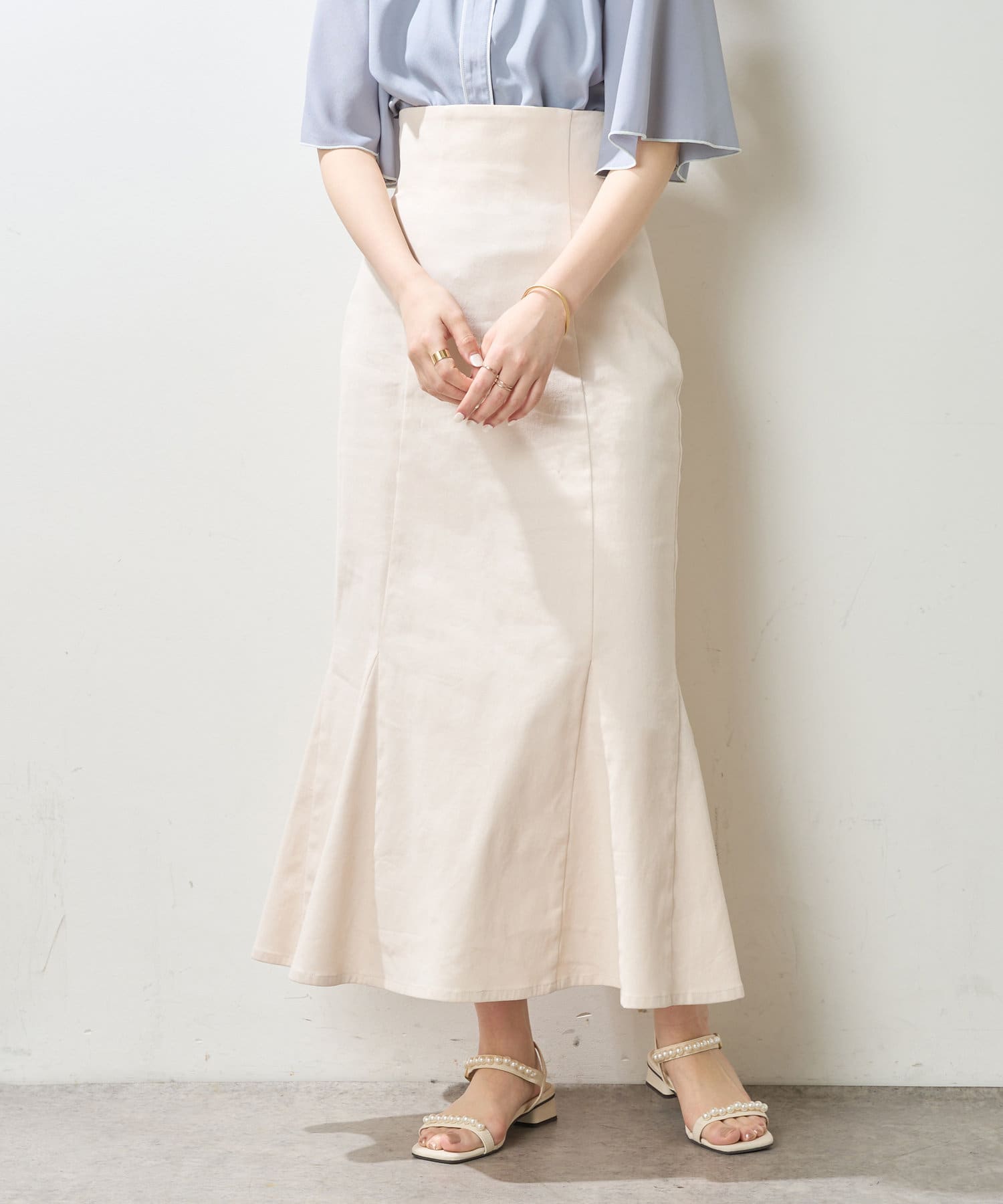 WEB限定】ハイウエストマーメイドスカート | natural couture 