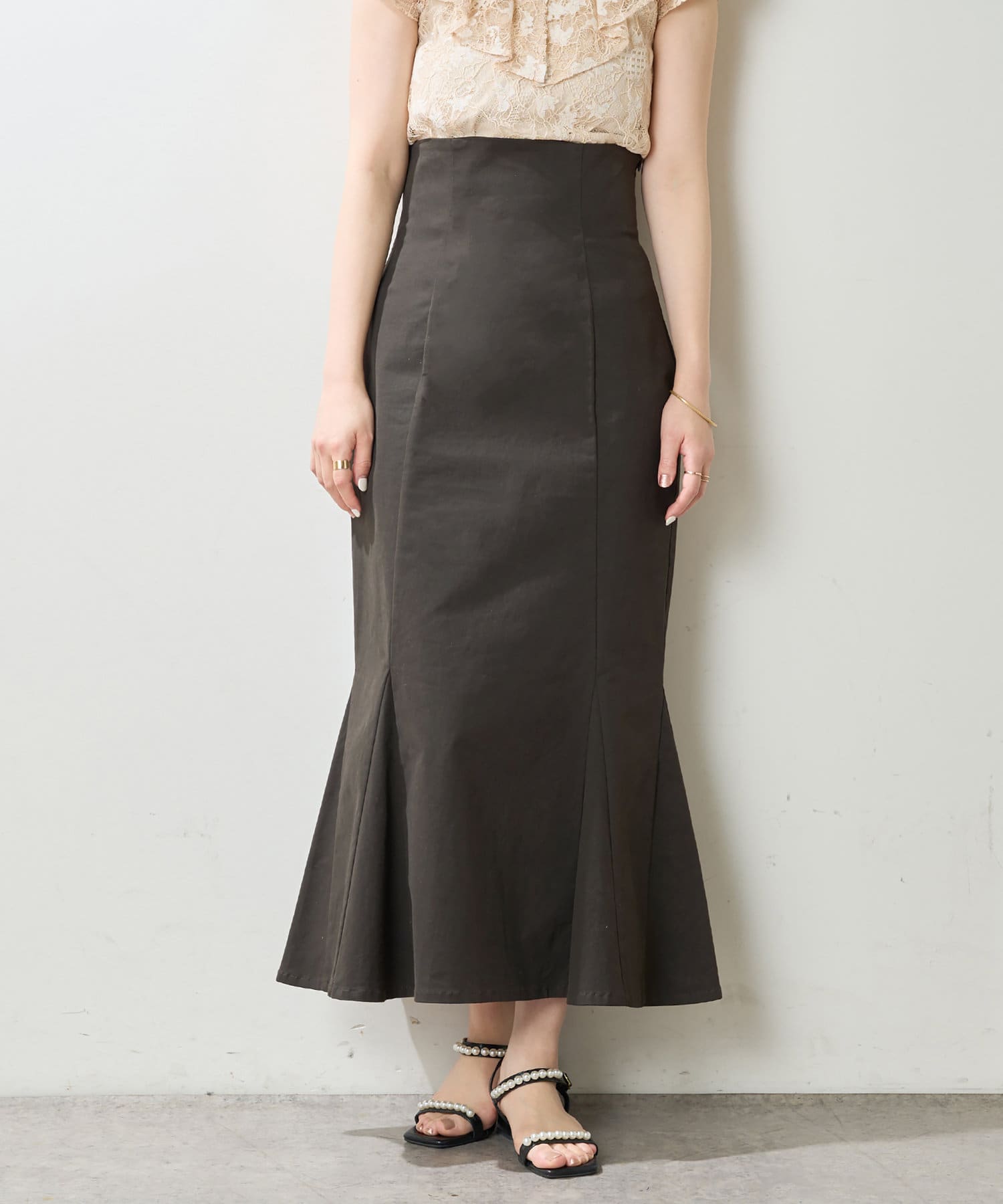 【WEB限定】ハイウエストマーメイドスカート | natural couture