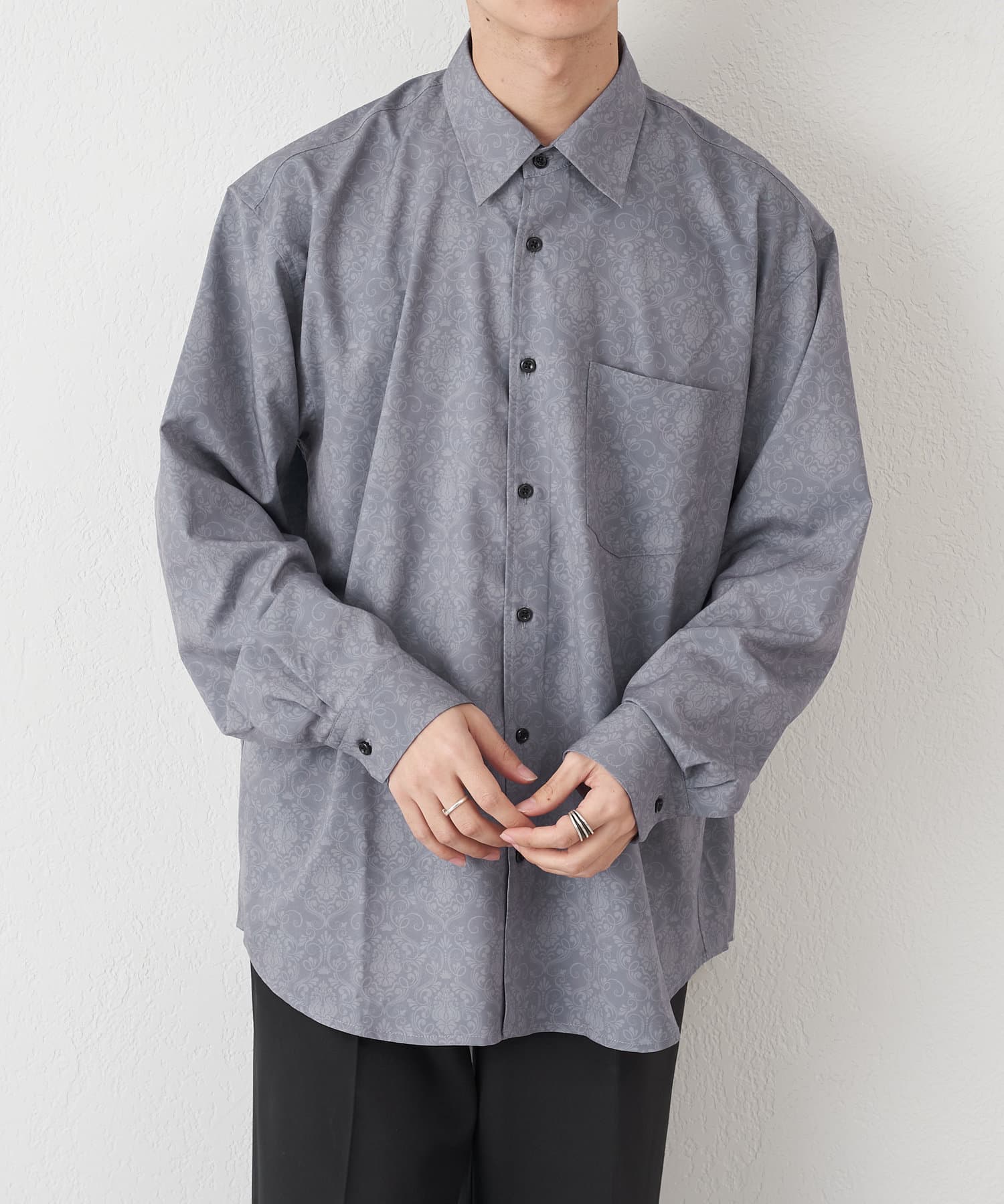 バティック柄ロングスリーブビックシャツ Discoat ディスコート メンズ Pal Closet パルクローゼット パルグループ公式ファッション通販サイト