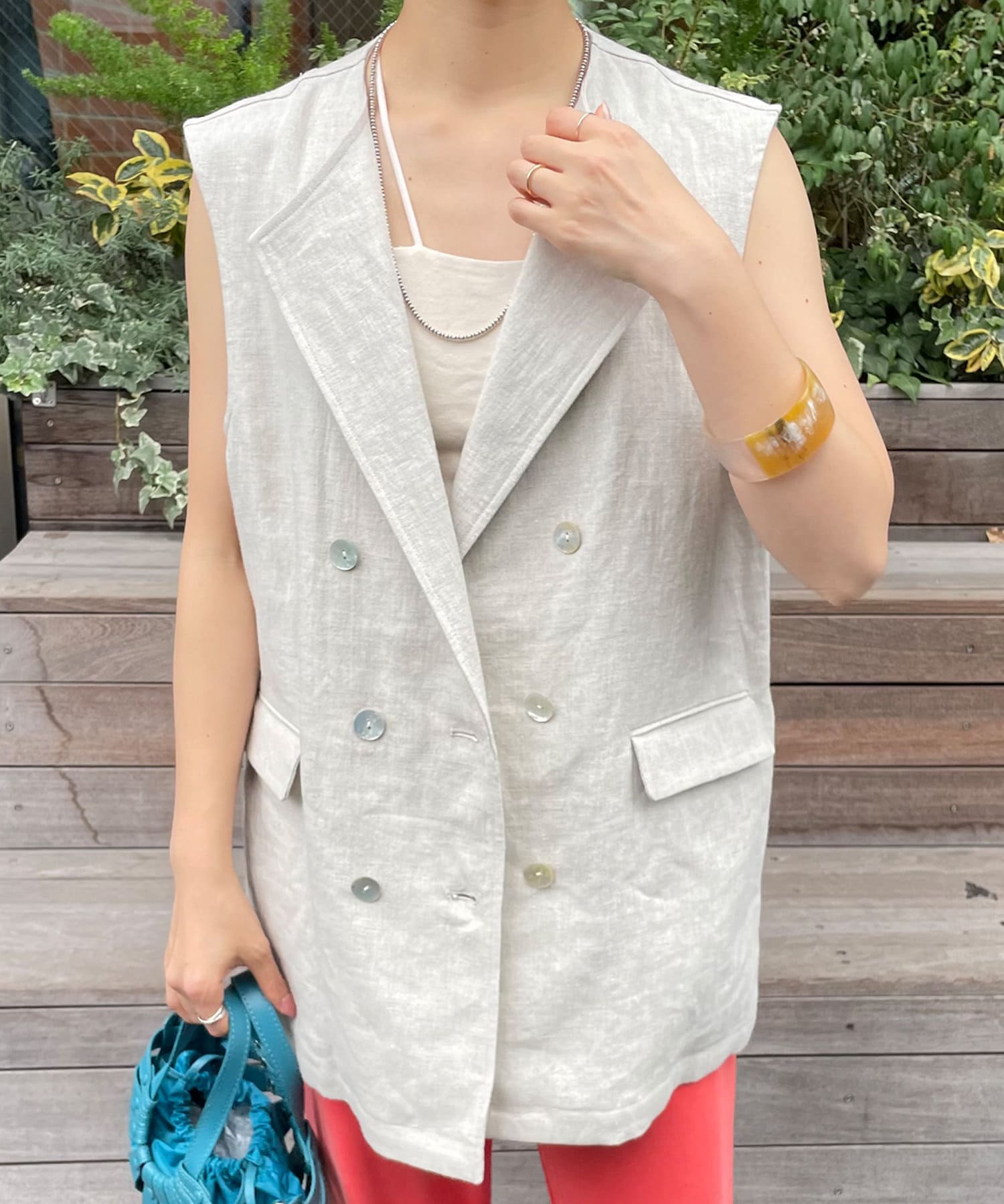 GIEDRUS リネン　ベスト S GIEDRUS リネン ベスト S 楽天市場】リネン（ブランドサクラ）（ベスト