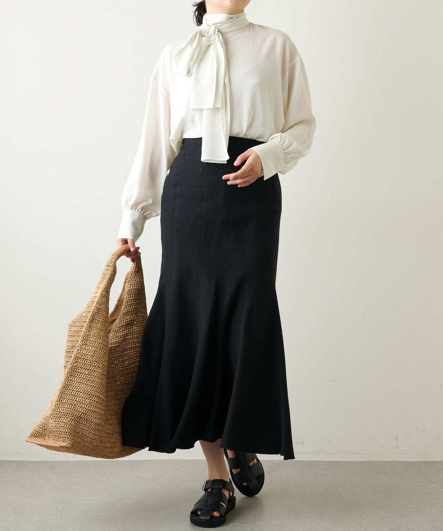 whowhat　シフォンブラウス シャツ トップス メンズ 買い格安