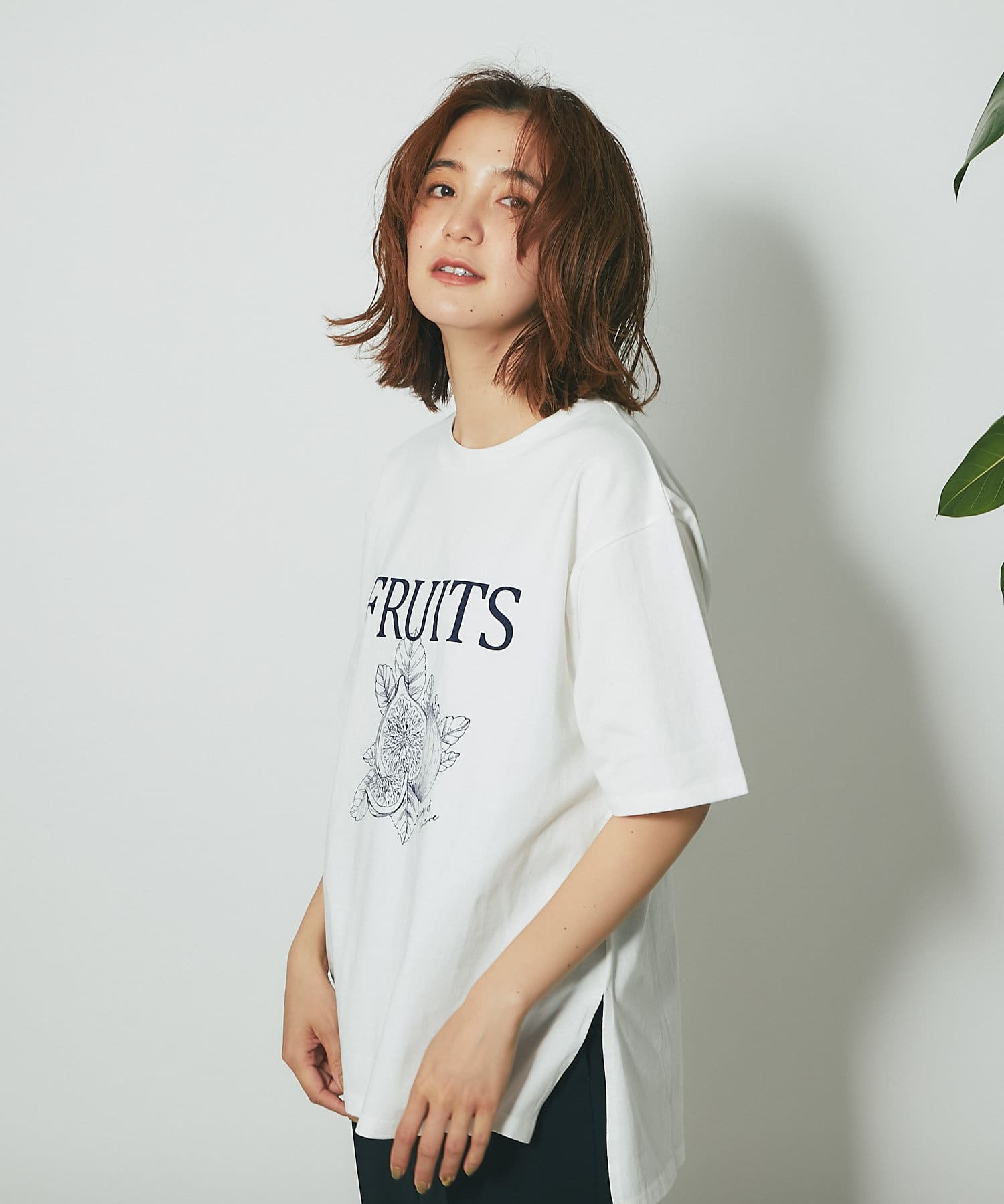 WEB限定】FRUITSプリント Tシャツ | RIVE DROITE(リヴドロワ