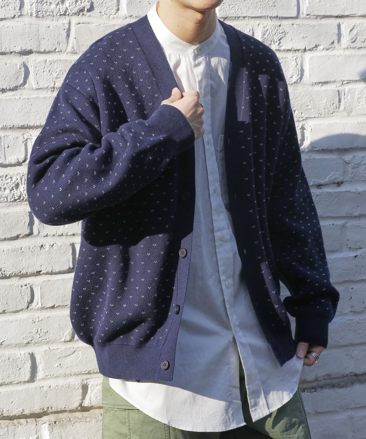 Jqdバーズアイビッグカーディガン Discoat ディスコート メンズ Pal Closet パルクローゼット パルグループ公式ファッション通販サイト