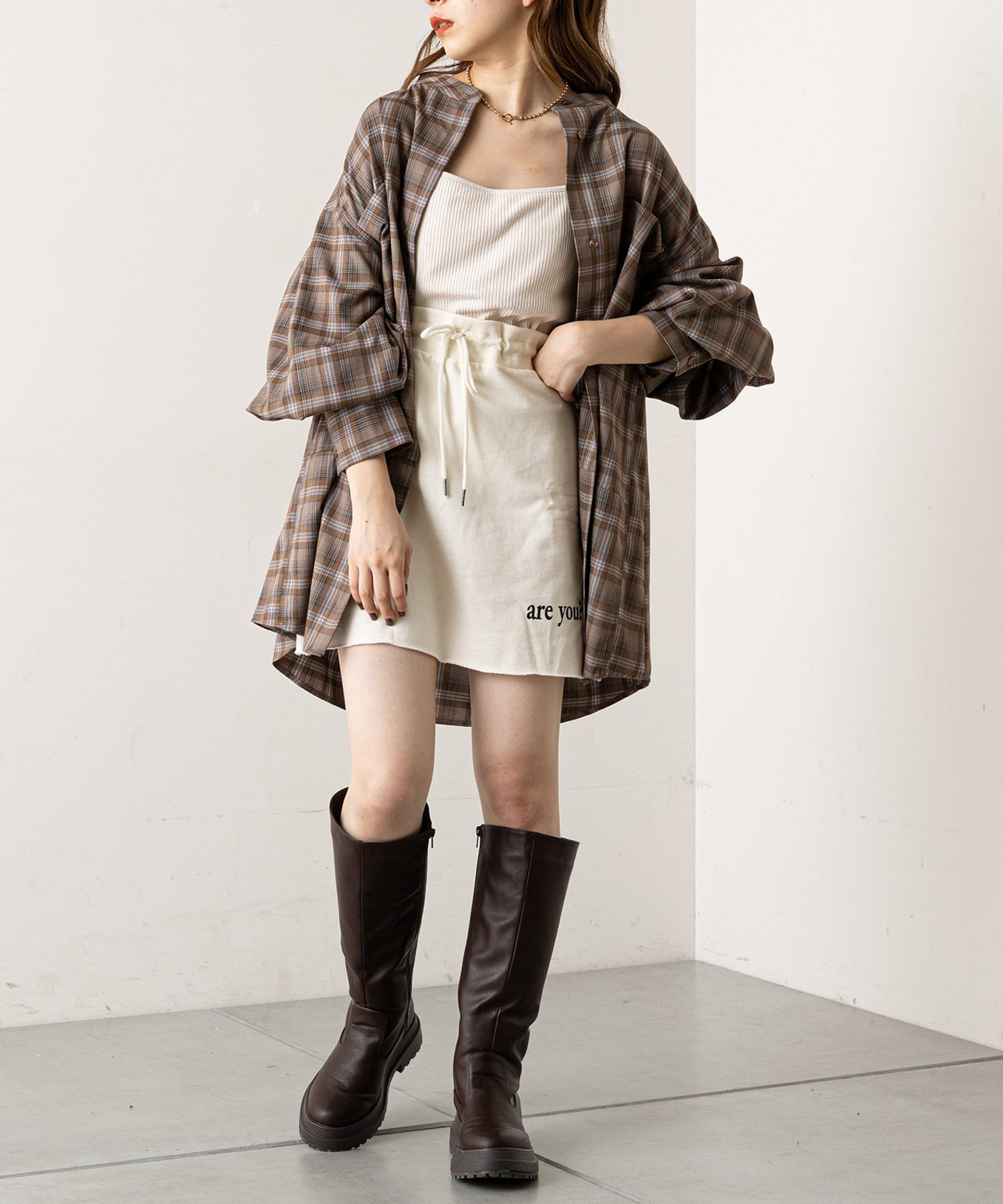 Chico】ロゴスウェットミニスカート | OUTLET(アウトレット)レディース