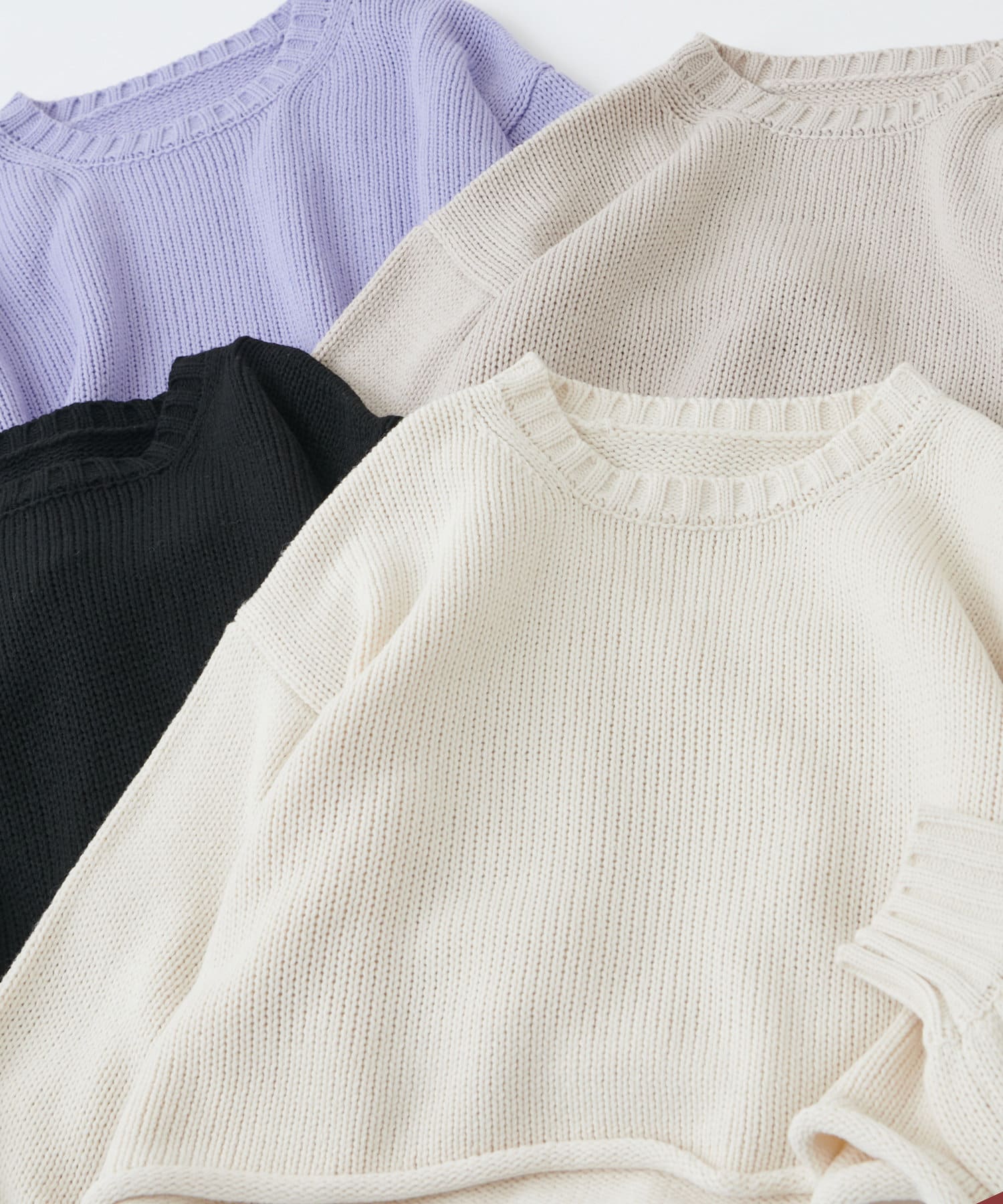 NICE CLAUP / OLIVE des OLIVE OUTLET(ナイスクラップ  / オリーブ デ オリーブ アウトレット) 天竺編みショートトップス