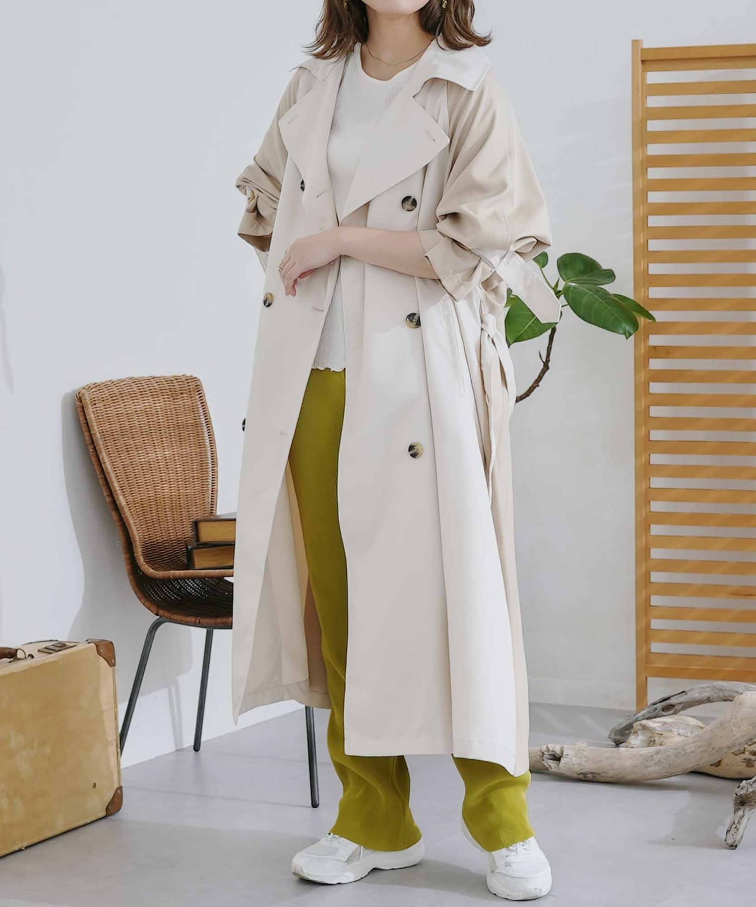 ロング丈トレンチコート Cpcm シーピーシーエム レディース Pal Closet パルクローゼット パルグループ公式ファッション通販サイト