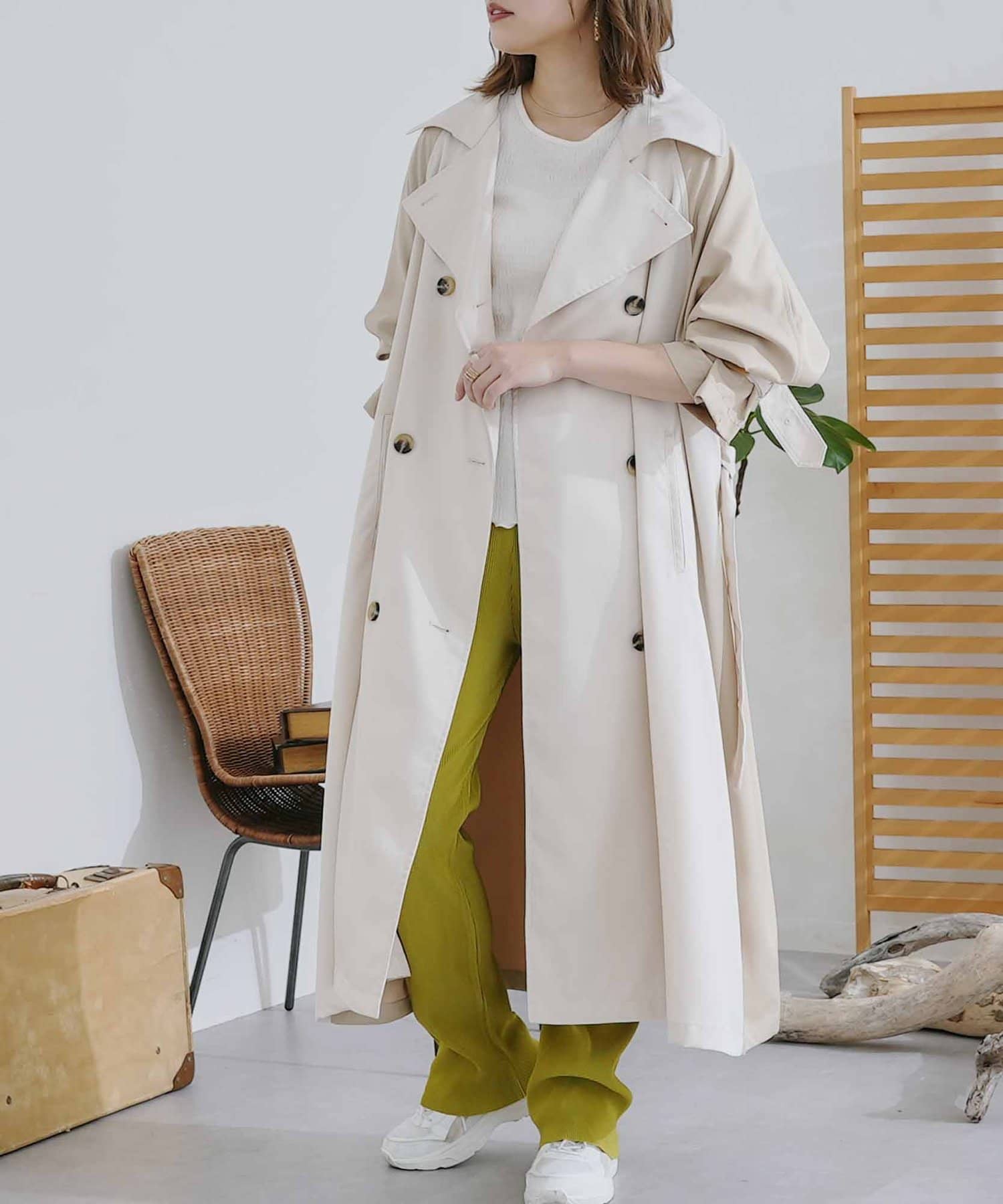 ロング丈トレンチコート Cpcm シーピーシーエム レディース Pal Closet パルクローゼット パルグループ公式ファッション通販サイト