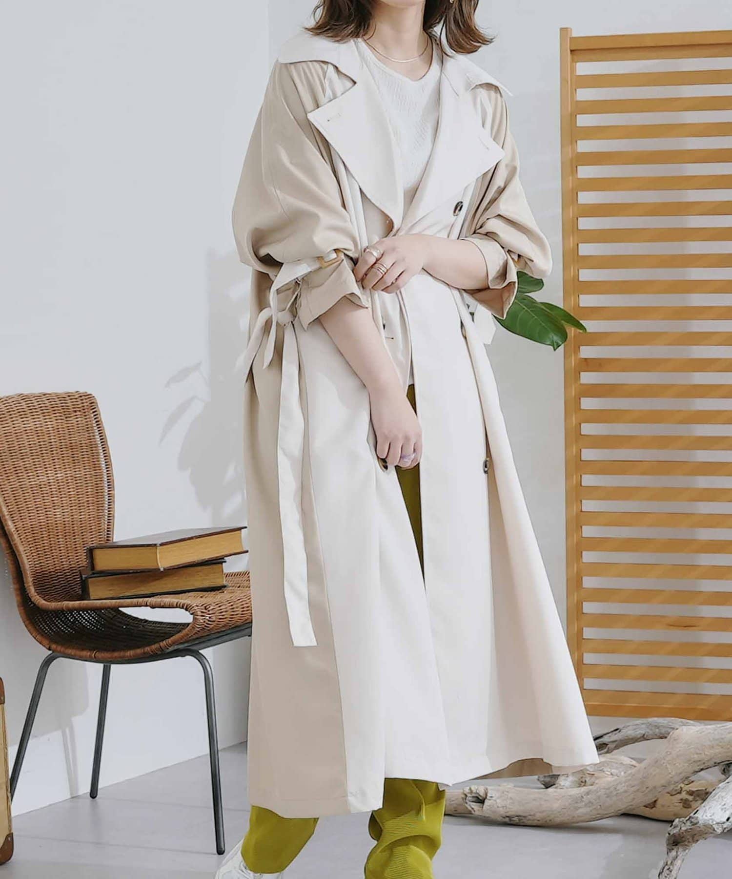 ロング丈トレンチコート Cpcm シーピーシーエム レディース Pal Closet パルクローゼット パルグループ公式ファッション通販サイト