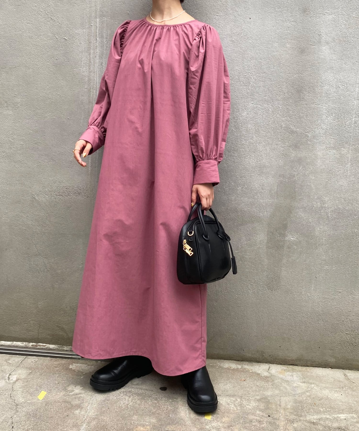 ｗｅｂ限定ボリュームスリーブワンピース Nice Claup Outlet ナイスクラップ アウトレット レディース Pal Closet パルクローゼット パルグループ公式ファッション通販サイト