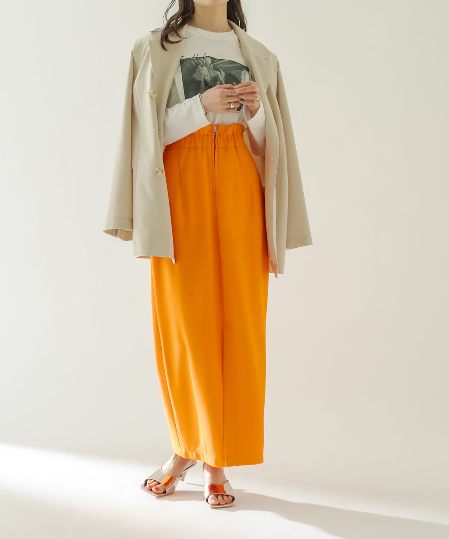 グラビル　zipスカート ZIP2WAYタイトスカート｜WOMEN｜250HAC31-560I｜AZUL BY MOUSSY