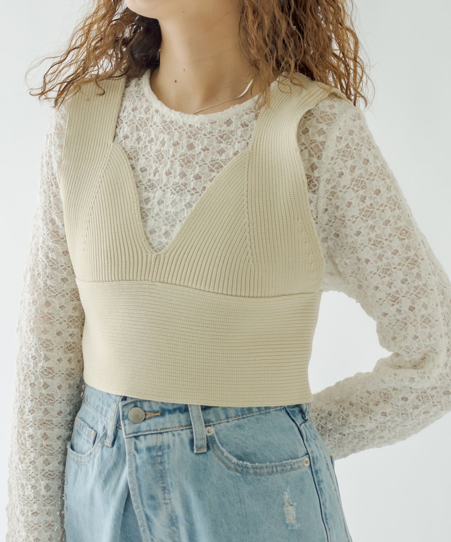 ニットビスチェ Mystic ミスティック レディース Pal Closet パルクローゼット パルグループ公式ファッション通販サイト