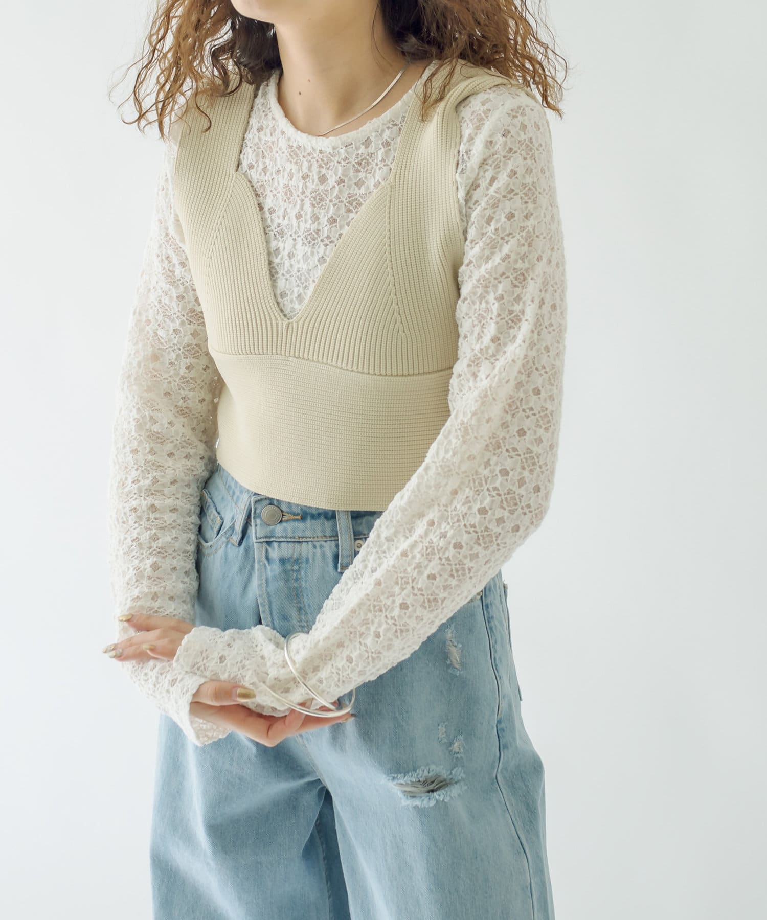 ニットビスチェ Mystic ミスティック レディース Pal Closet パルクローゼット パルグループ公式ファッション通販サイト