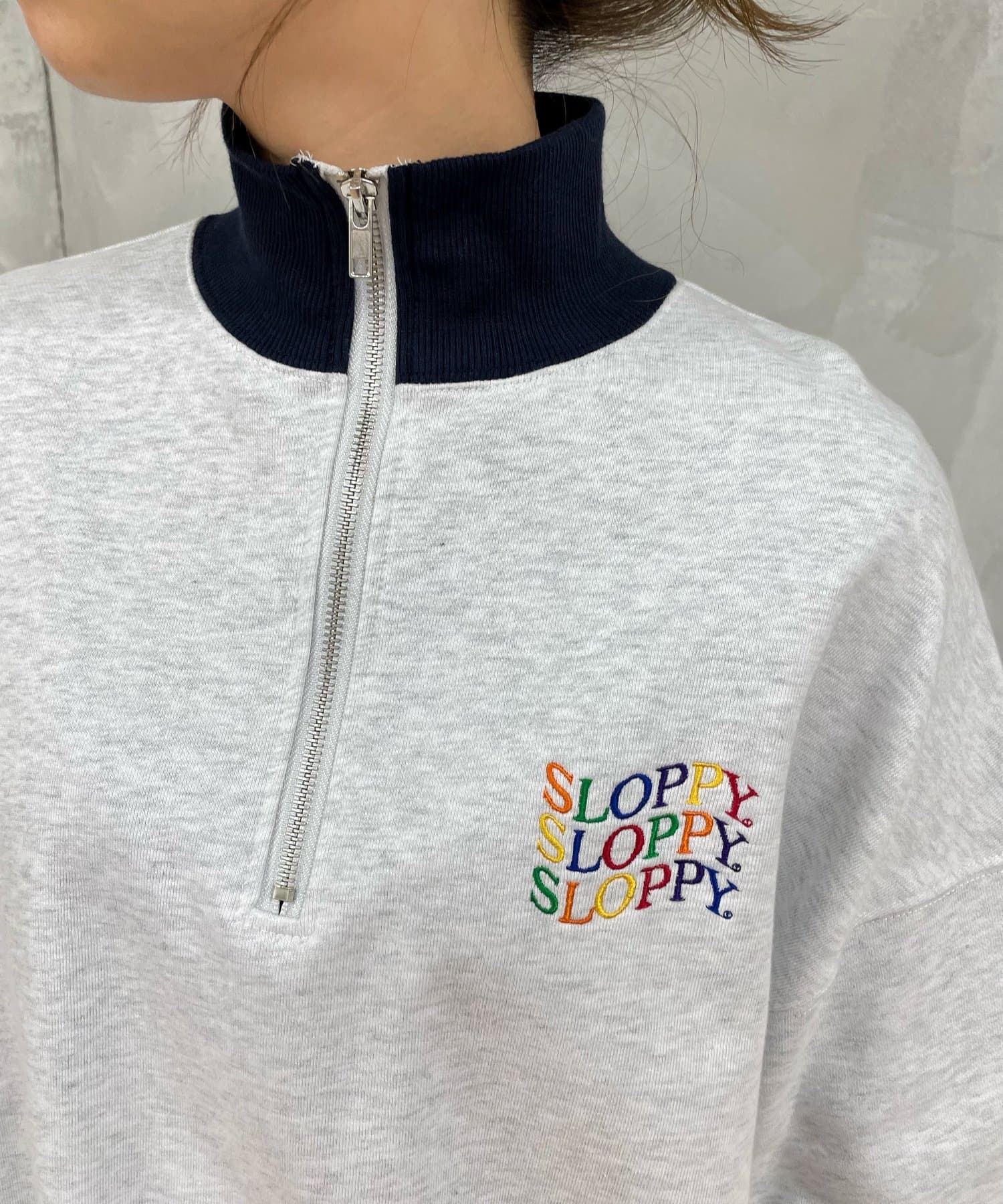 SLOPPY/スロッピー】バイカラーハーフジップ | WHO'S WHO