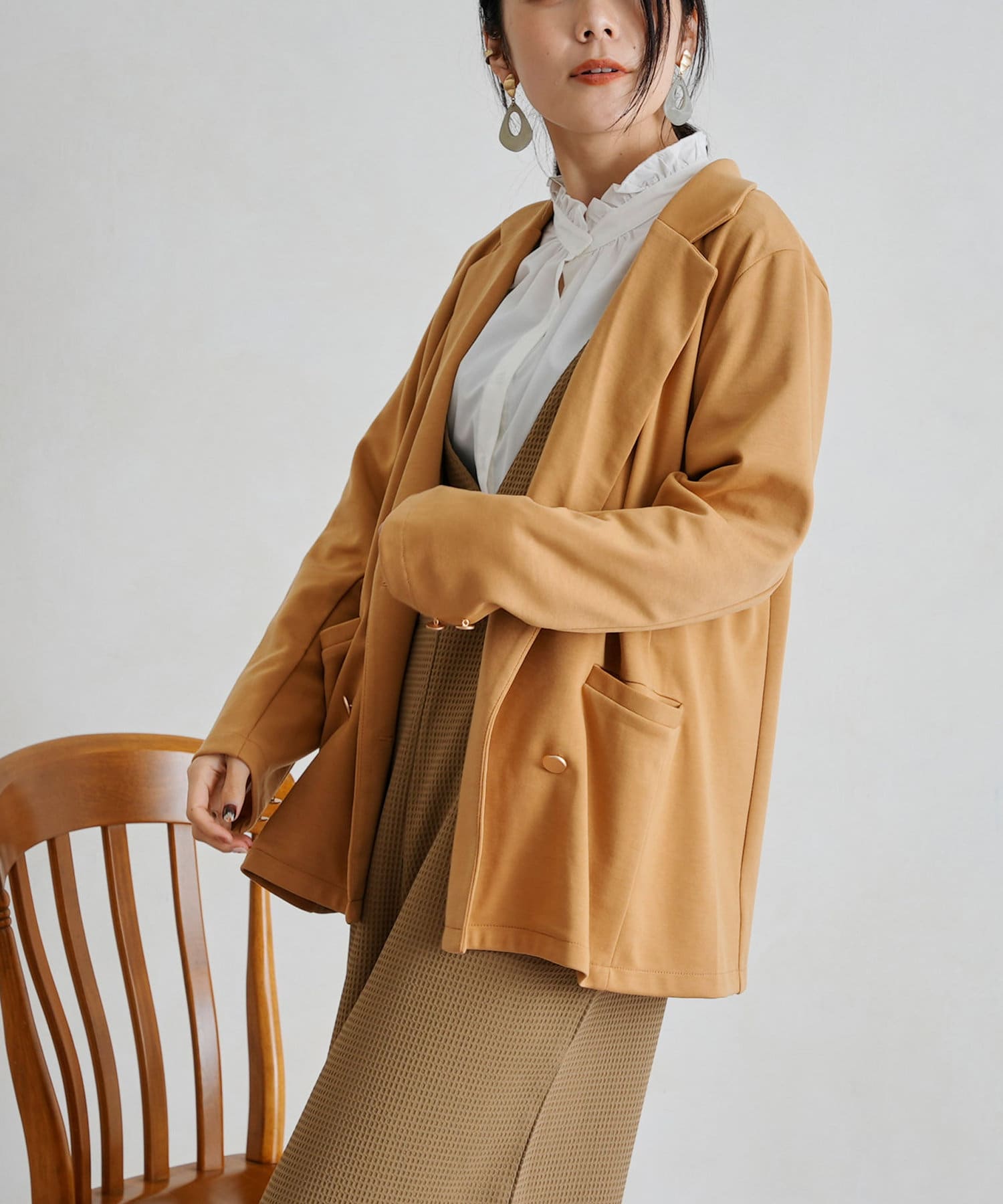 カットポンチテーラードジャケット Chez Toi シェトワ レディース Pal Closet パルクローゼット パルグループ公式ファッション通販サイト