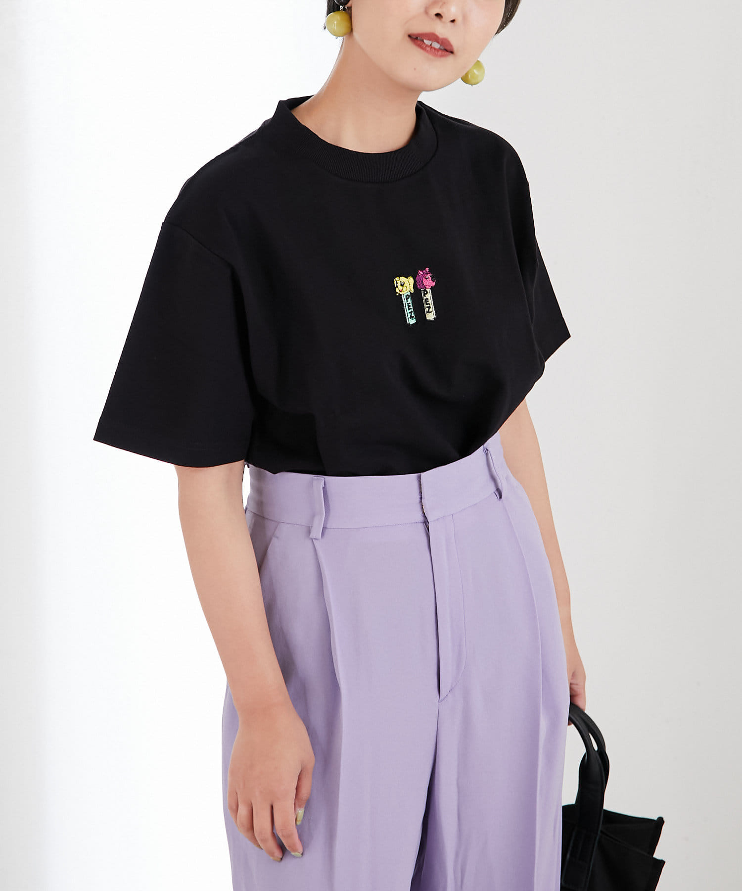 WEB限定あり・2サイズ展開》【PEZ (ペッツ)×ear】刺繍半袖Tシャツ | ear PAPILLONNER(イア パピヨネ)レディース |  PAL CLOSET(パルクローゼット) - パルグループ公式ファッション通販サイト