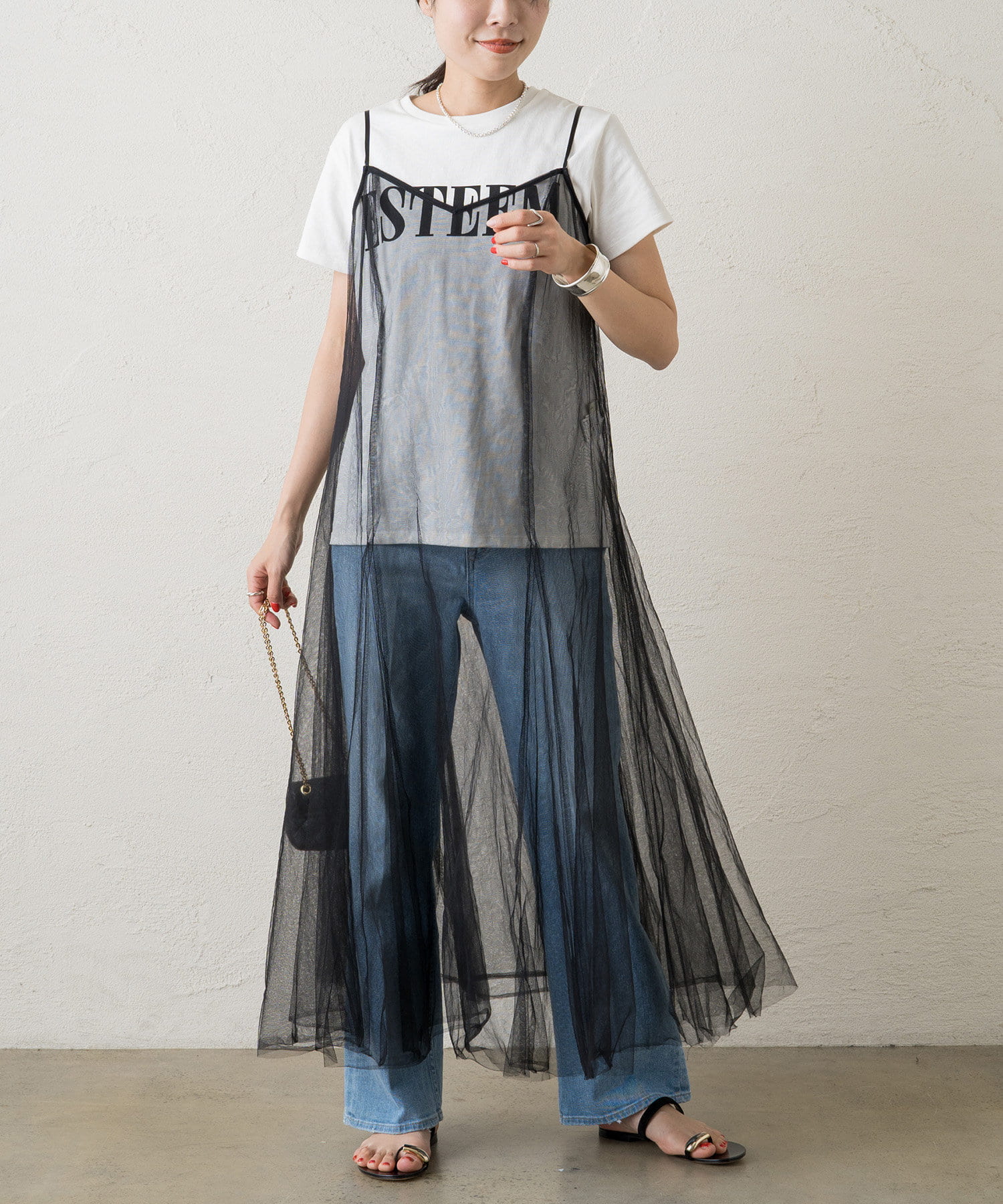チュールキャミワンピース Loungedress ラウンジドレス レディース Pal Closet パルクローゼット パルグループ公式ファッション通販サイト