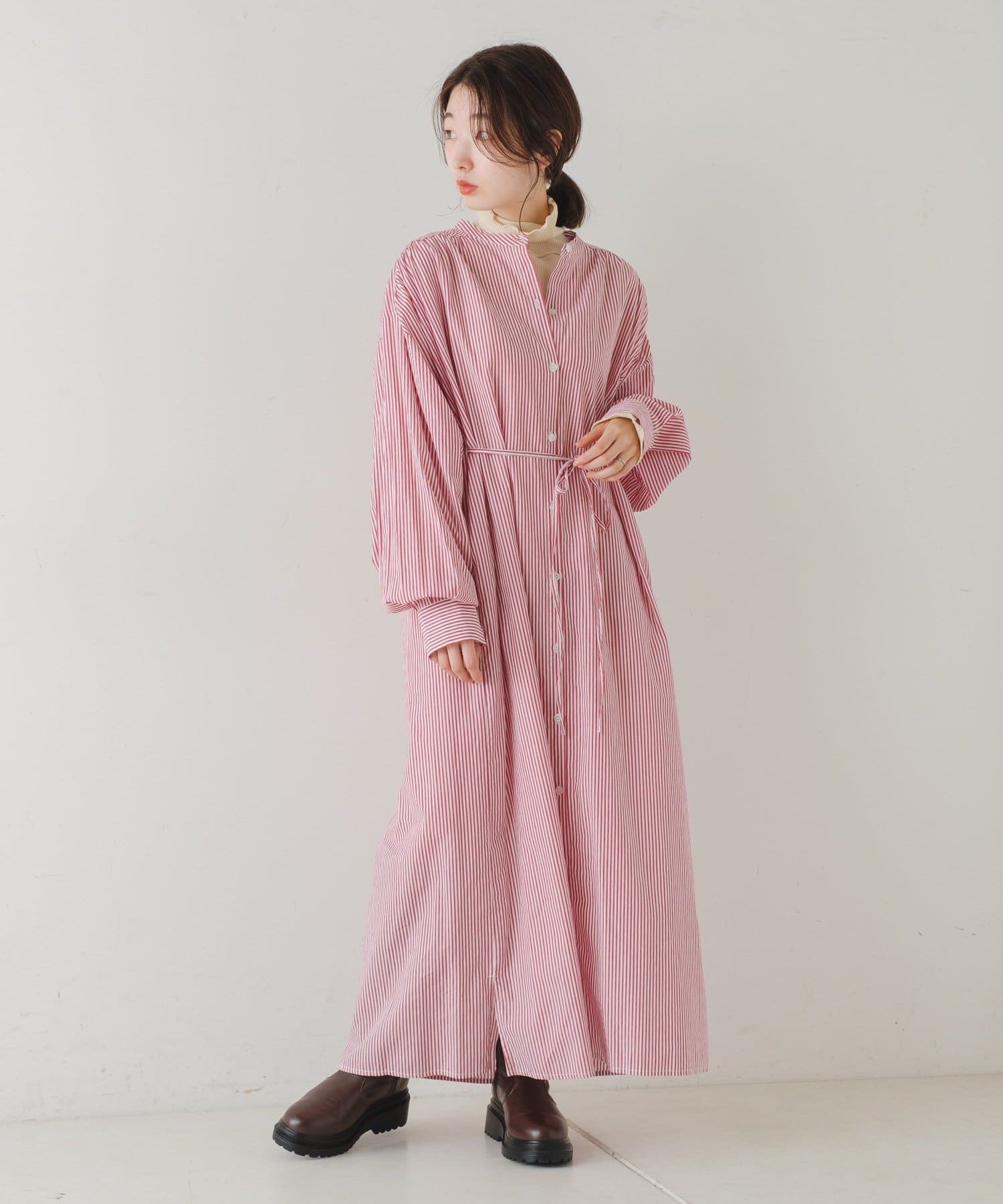 Web限定 ストライプマキシシャツワンピース Kastane カスタネ レディース Pal Closet パルクローゼット パルグループ公式ファッション通販サイト