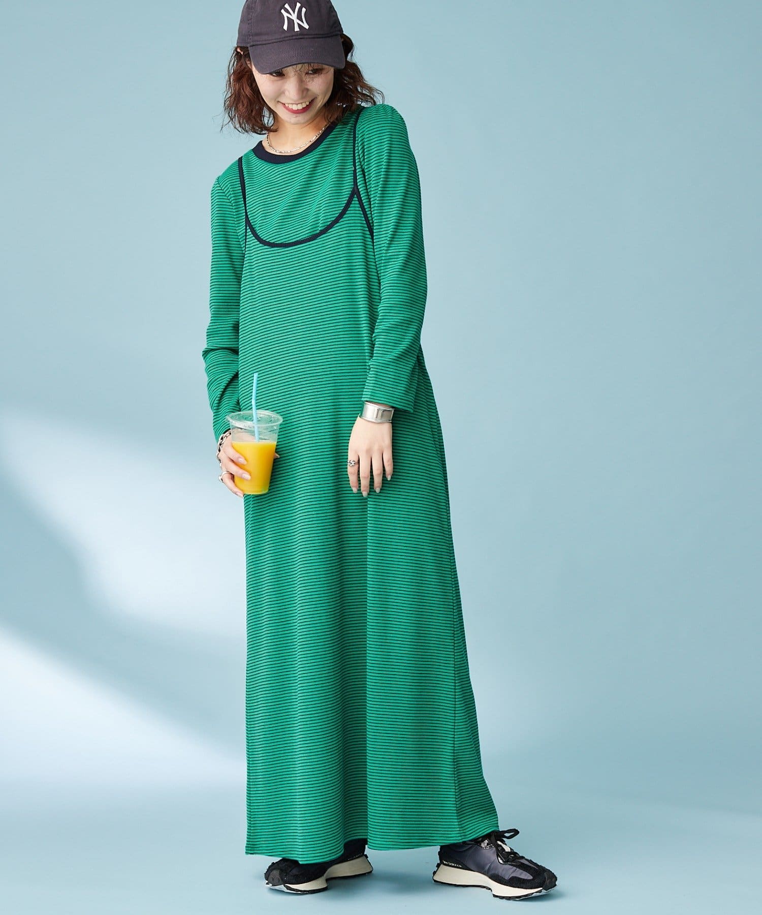 Hello Sanfrancisco インナー付きボーダーキャミワンピ Ciaopanic Typy チャオパニックティピー レディース Pal Closet パルクローゼット パルグループ公式ファッション通販サイト