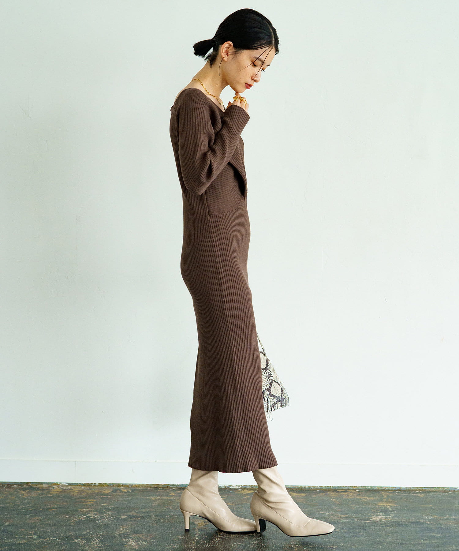 Loungedress】アシメリブワンピース | OUTLET(アウトレット)レディース 