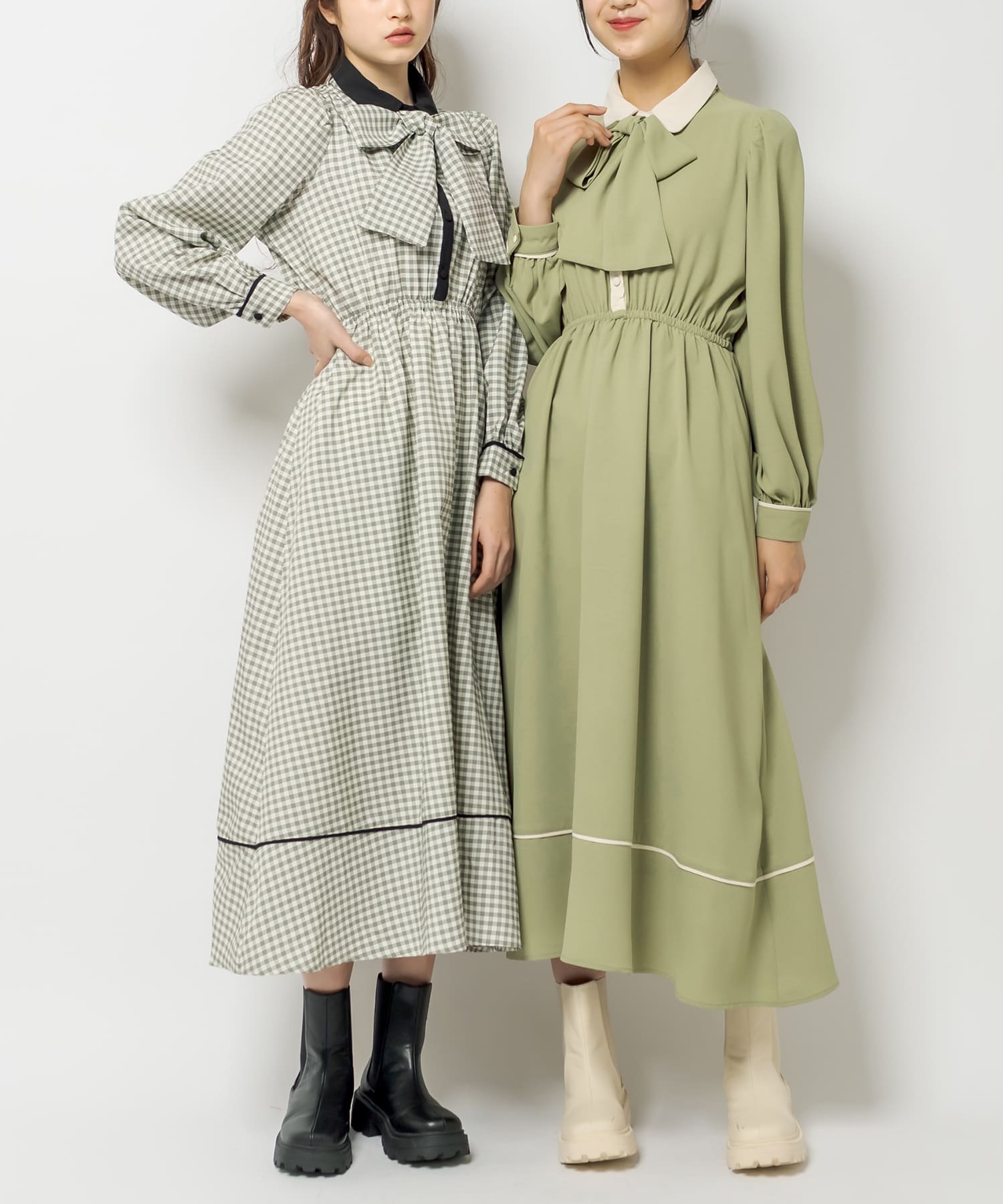 ボウタイクレリックワンピース Olive Des Olive オリーブ デ オリーブ レディース Pal Closet パルクローゼット パルグループ公式ファッション通販サイト