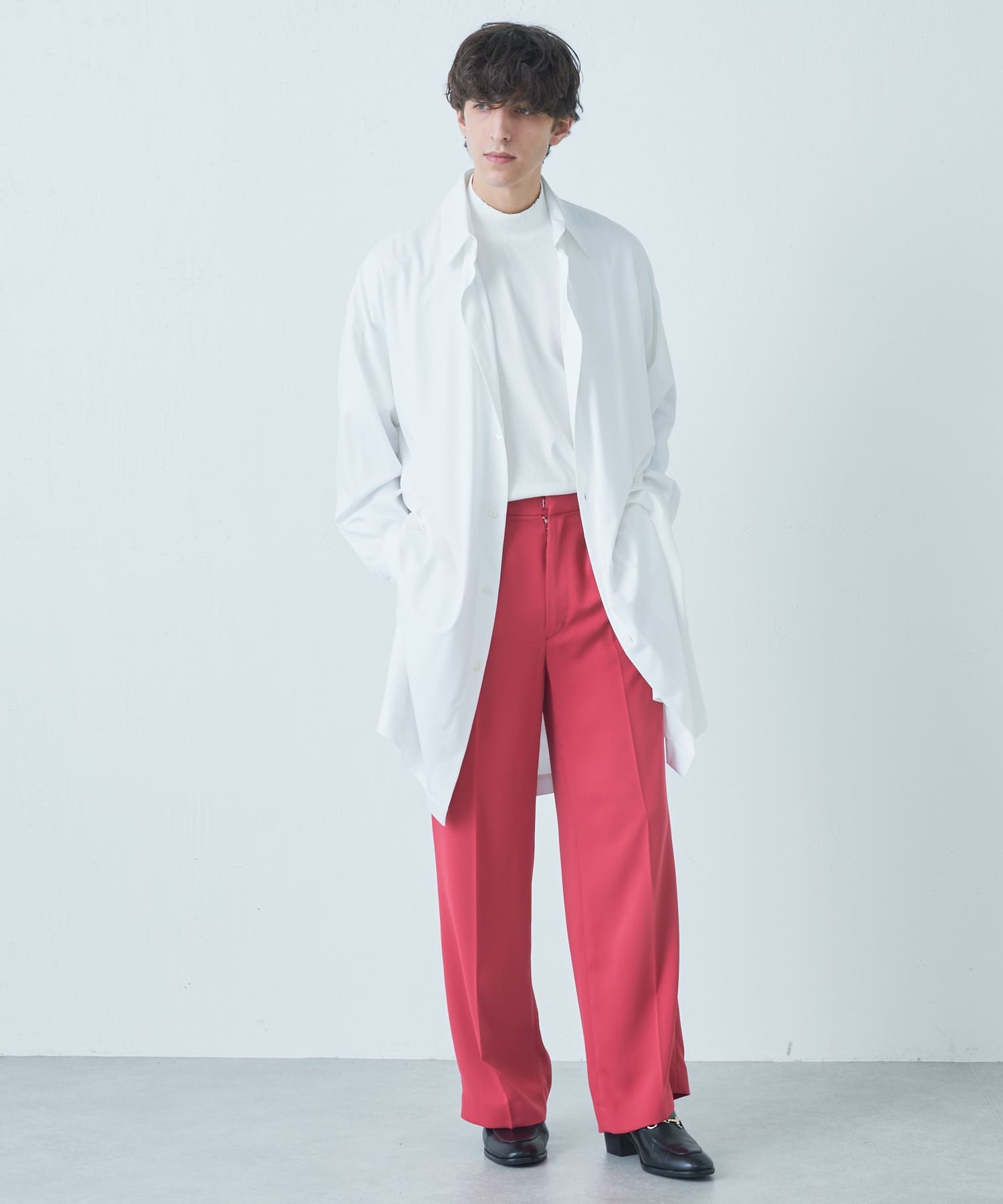 バンブーレーヨンnewロングシャツ Lui S ルイス メンズ Pal Closet パルクローゼット パルグループ公式ファッション通販 サイト