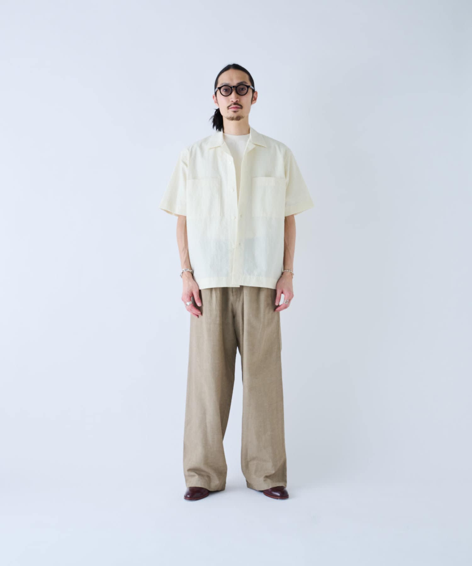 YLÈVE COTTON NYLON WASHER SH BLOOM&BRANCH(ブルームアンドブランチ