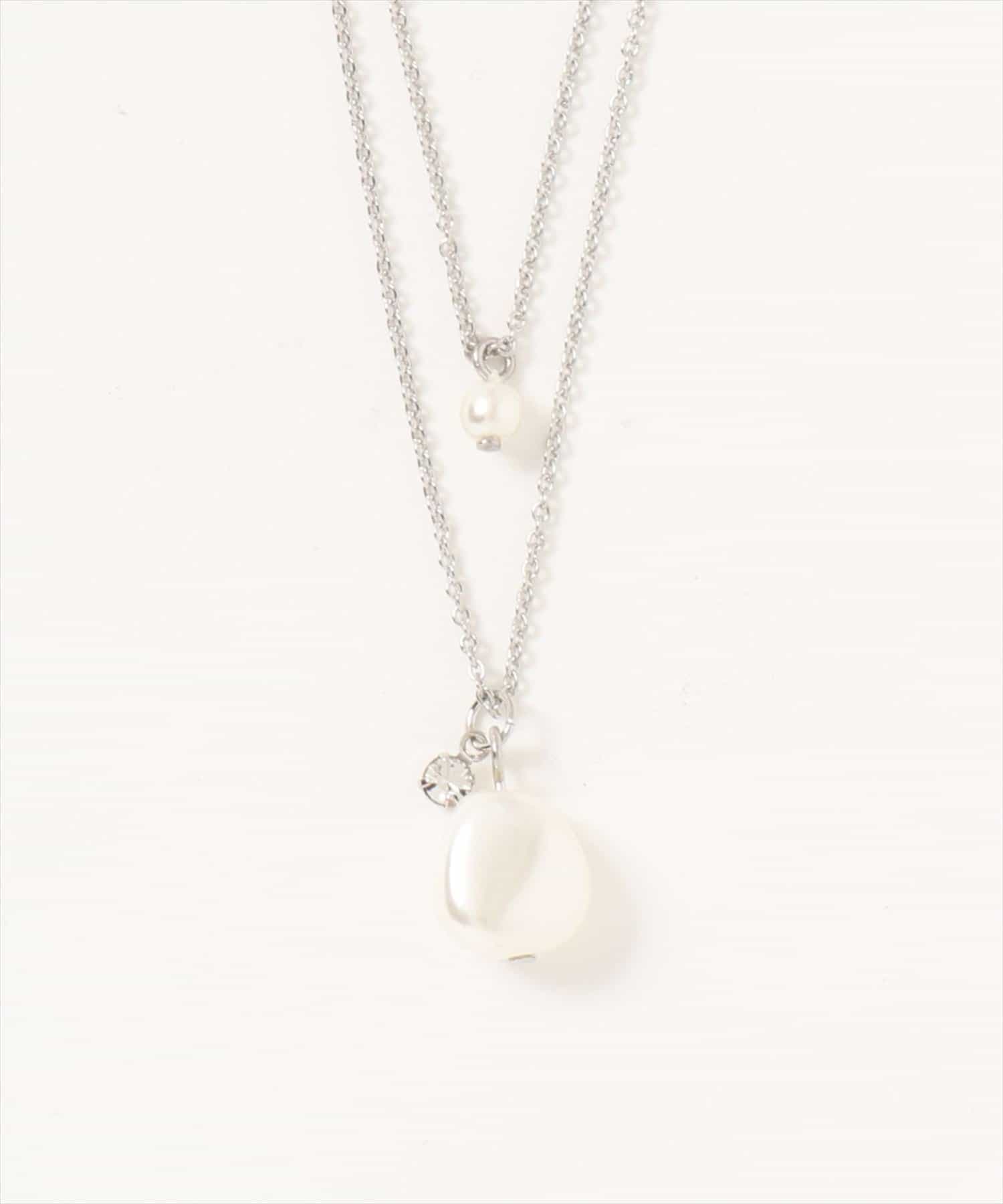 natural couture(ナチュラルクチュール) パール2連ネックレス