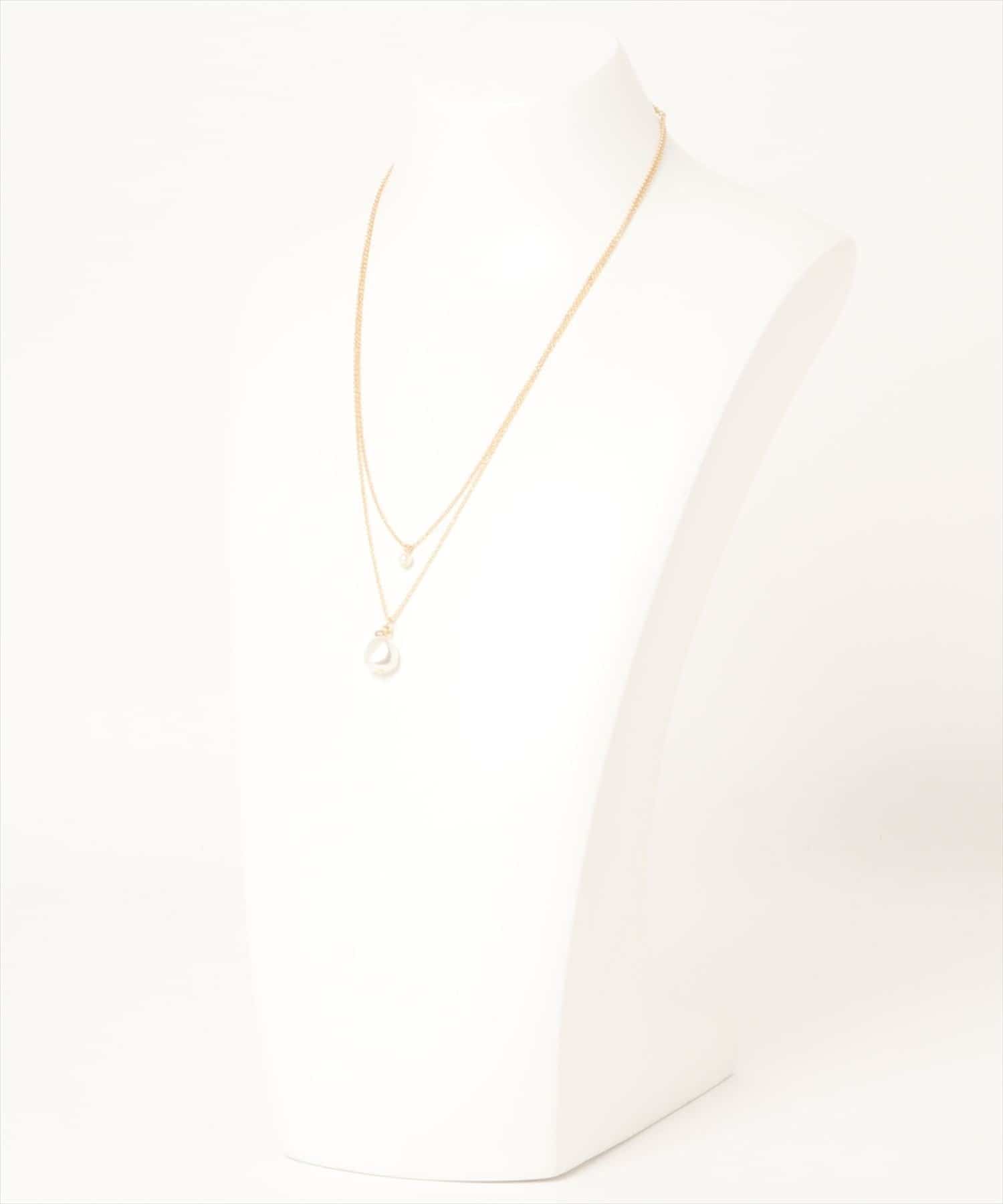 natural couture(ナチュラルクチュール) パール2連ネックレス